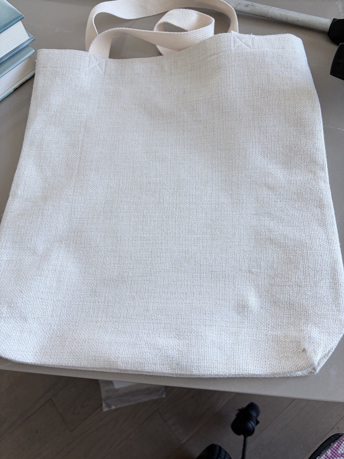 Bookishly “Read With Pride” White Canvas Reusable Tote Bag Medium 13×13