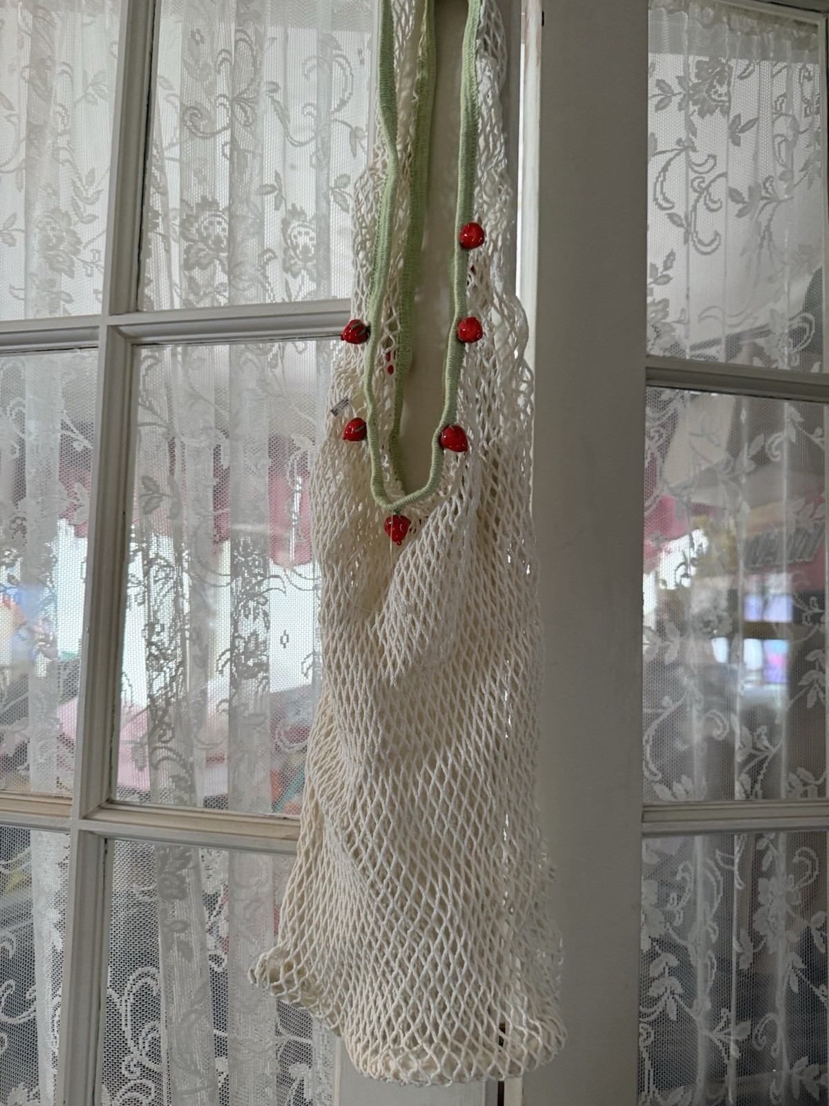 Urban Outfitters Collete Knotted Crochet Tote Bag