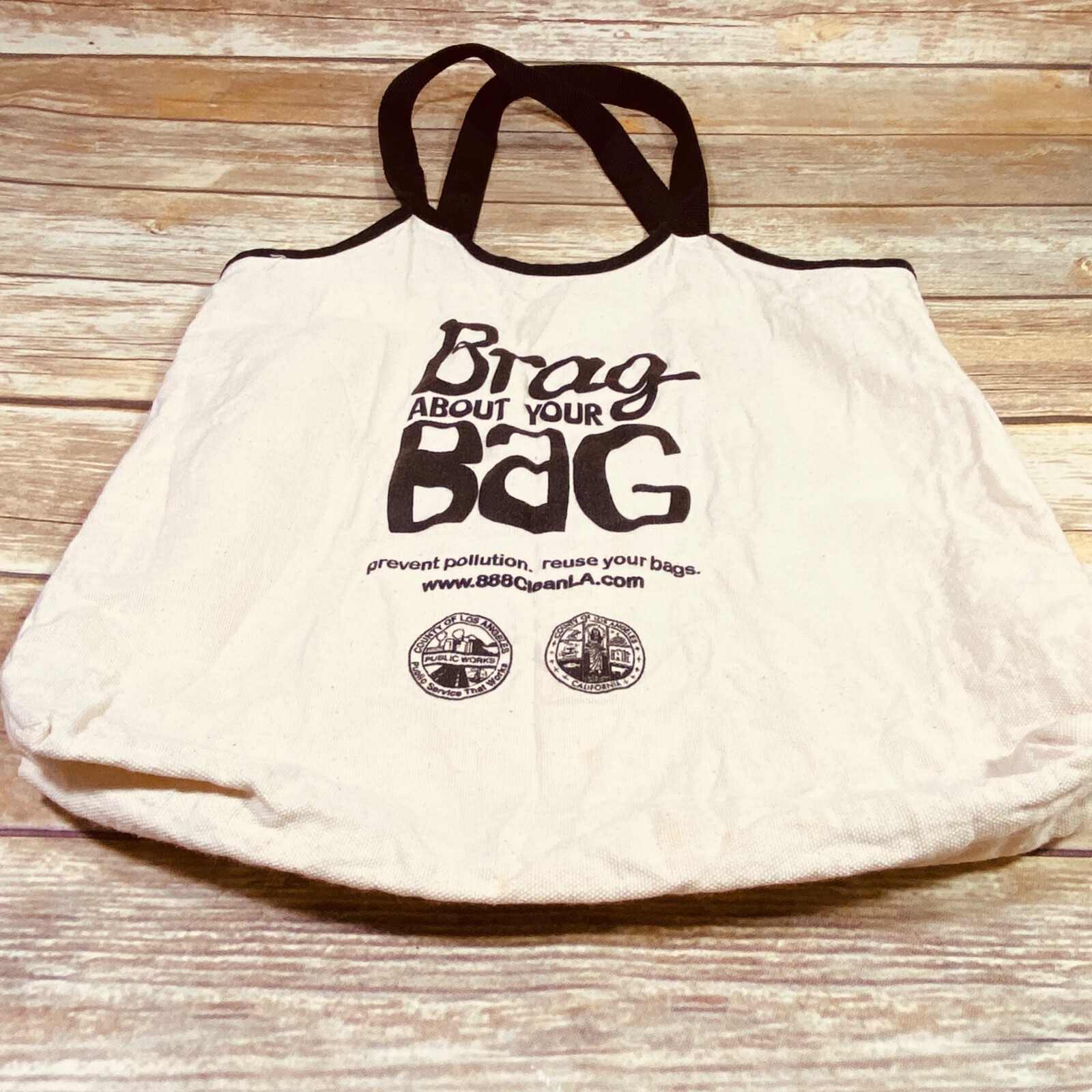Tote Bag Canvas Shop Double Handle Farmer’s Market Store Eco Earthy Sack c