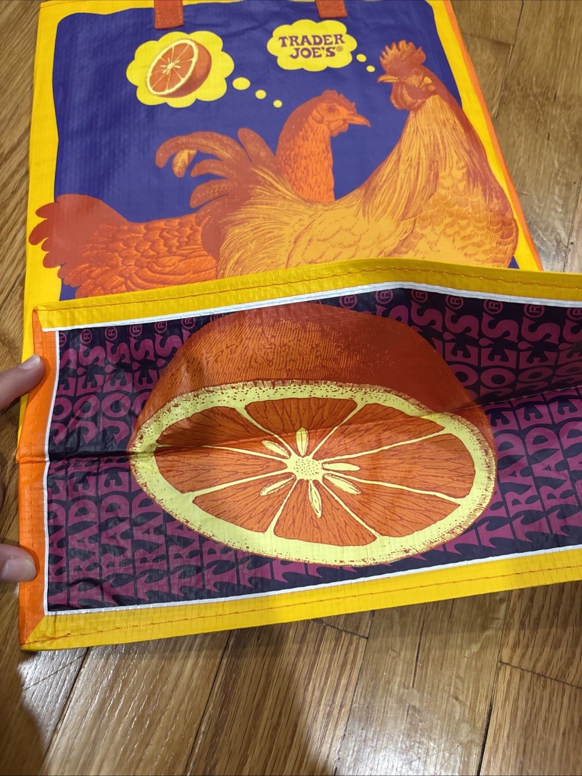 TRADER JOE’S “ORANGE CHICKEN” Reusable Shopping Bag RARE Limited