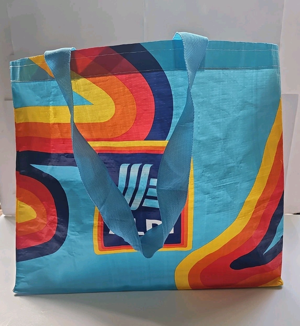 Aldi Reusable Shopping Tote Bag Size Large 8x14x17″ Retro Style Logo