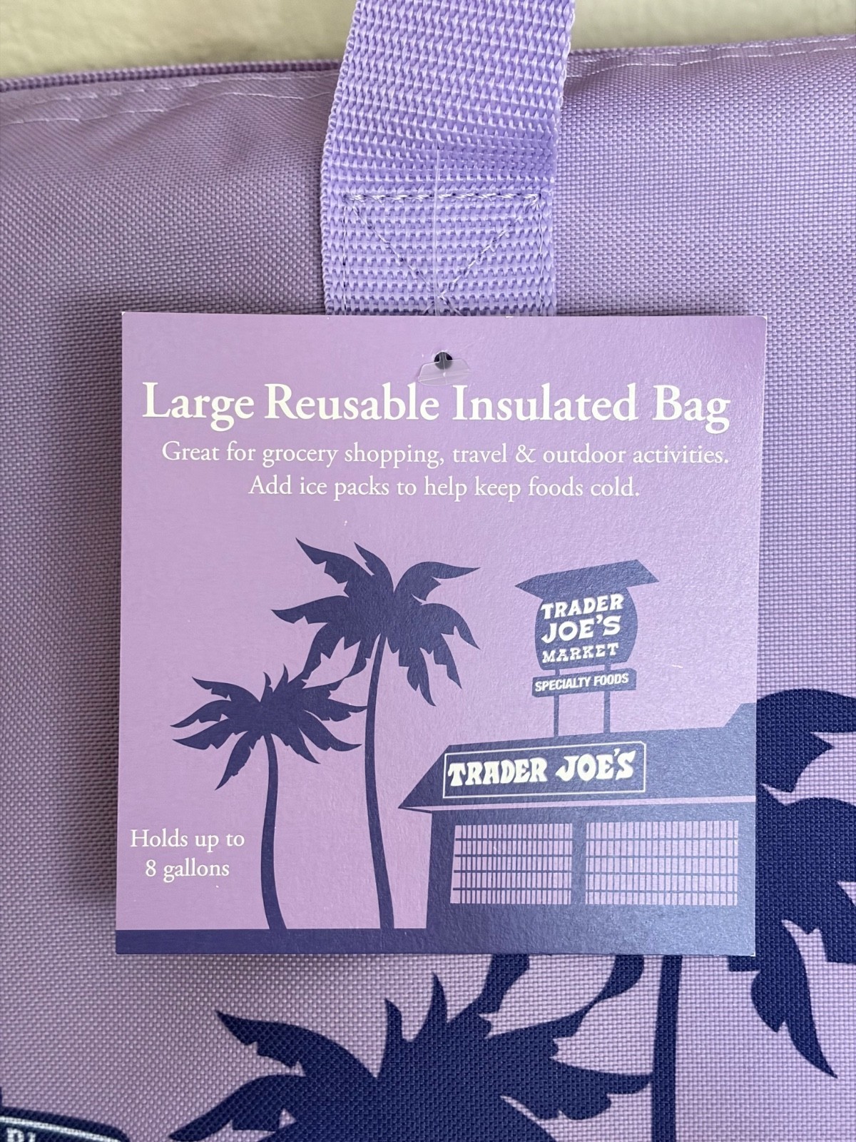⚡️ Trader Joe’s Green Tote Insulated Freezer Cooler Bag NEW FREE SHIP ❤️