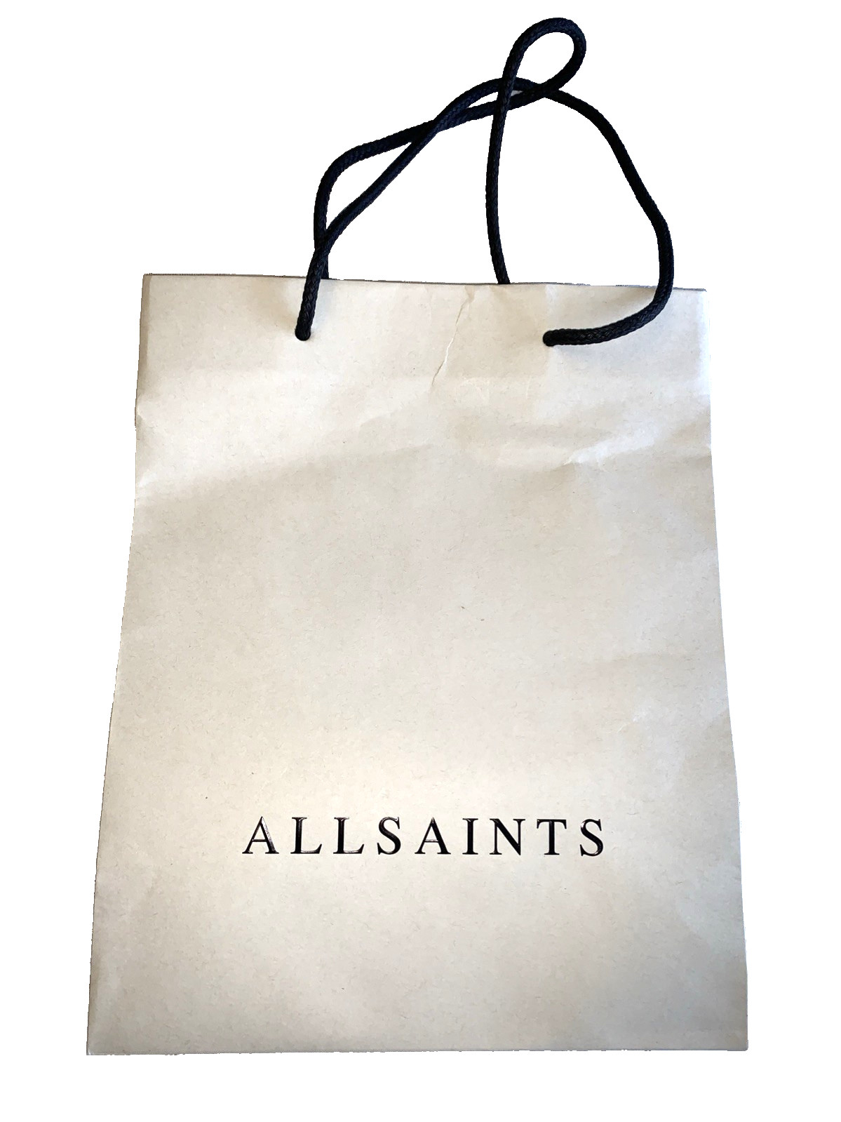 ALL SAINTS Gray Reusable Gift Shopping Medium Paper Bag Size 11x9x4