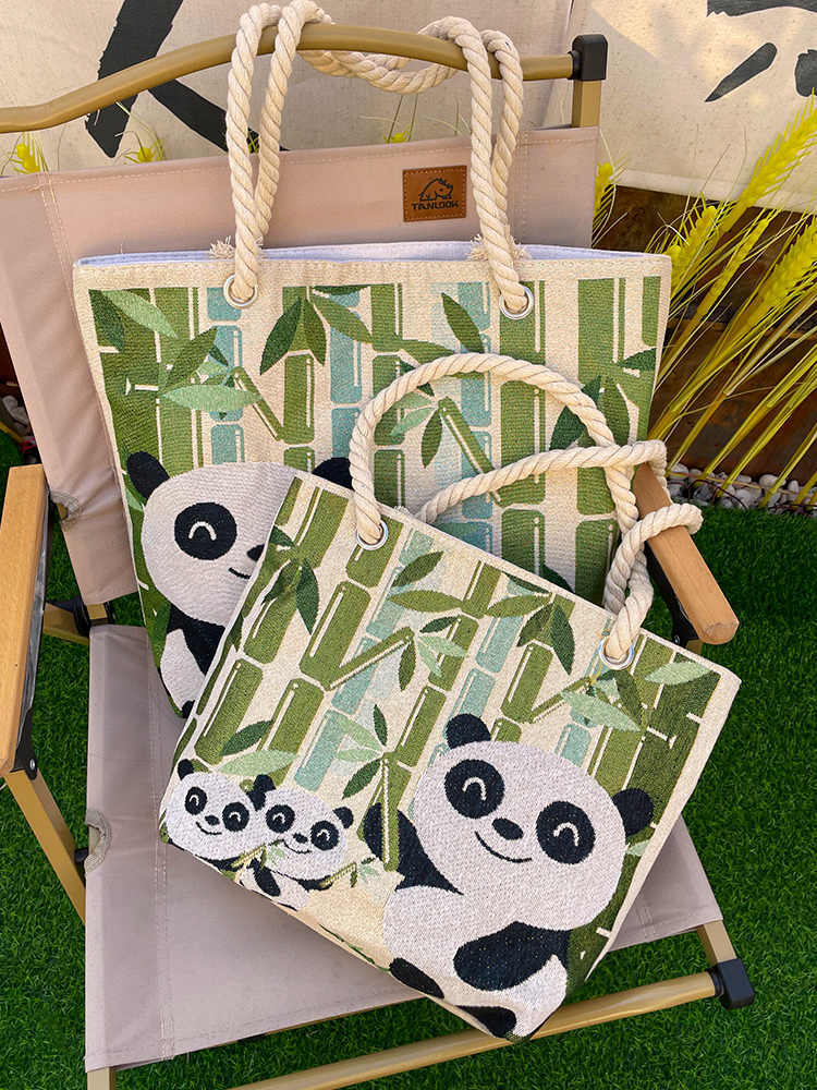 Cute Casual Panda Artistic Tote Bag For girls Woman Gift shoulder satchel bag