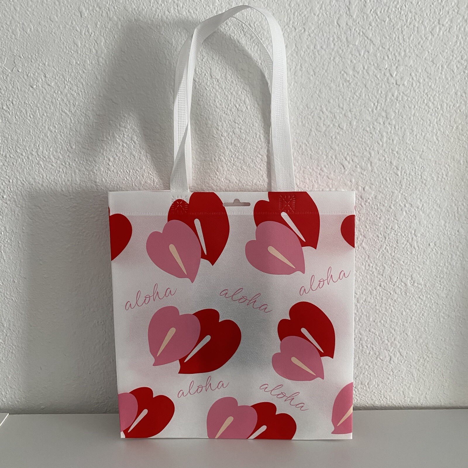 Hawaii Aloha 3 Non Woven Fabric Printed Reusable Shopping Grocery Gift Bags NEW