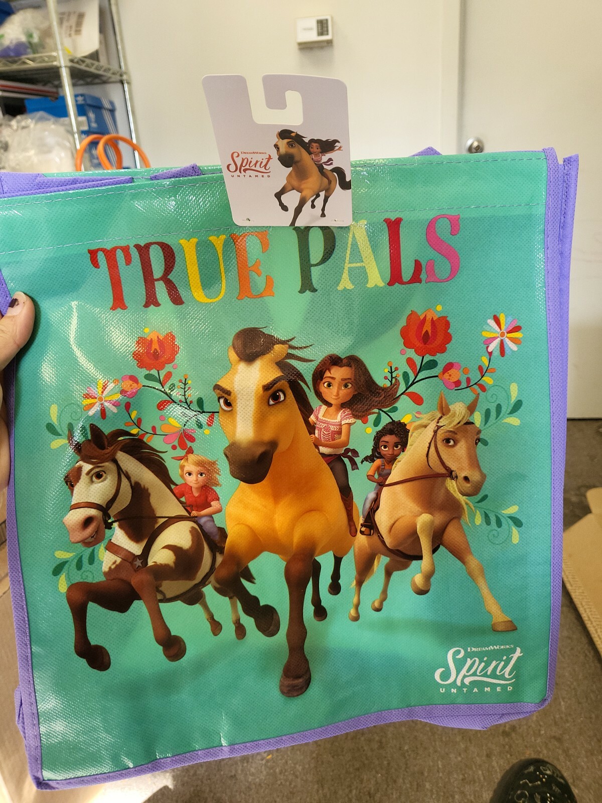 DreamWorks Spirit TRUE PALS Reusable Tote Bag gift bag Multipurpose NWT