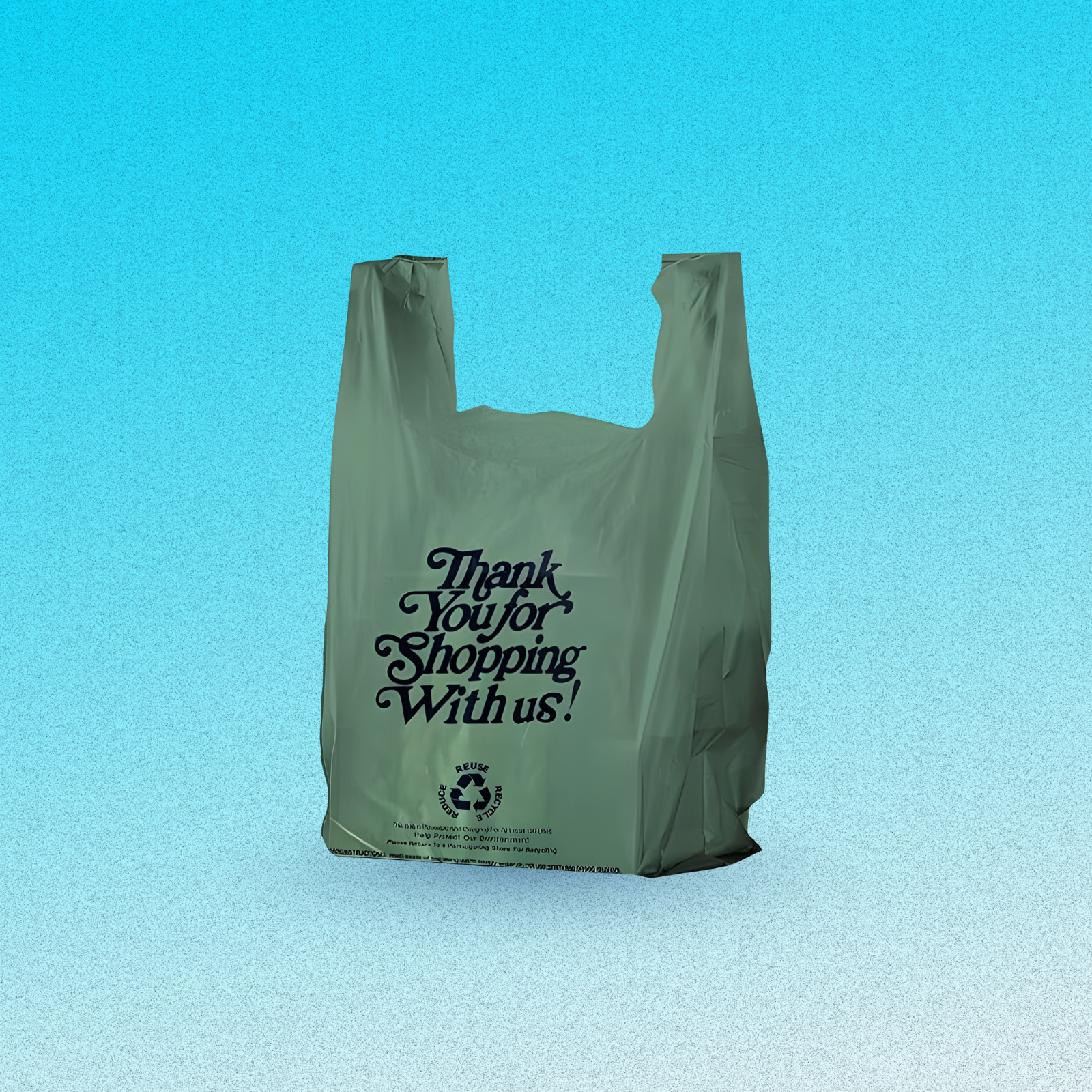 [600] Green Plastic Shopping Bags 1/6 Large Grocery Retail Bags 12×6.5×22