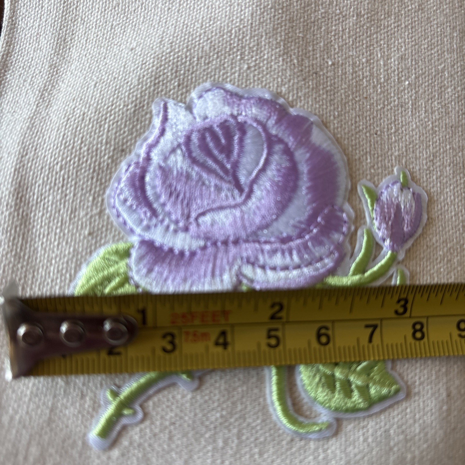 Trader Joe’s Embroidery Special 4 Roses 4 Flowers Large Eco Shopping Bag