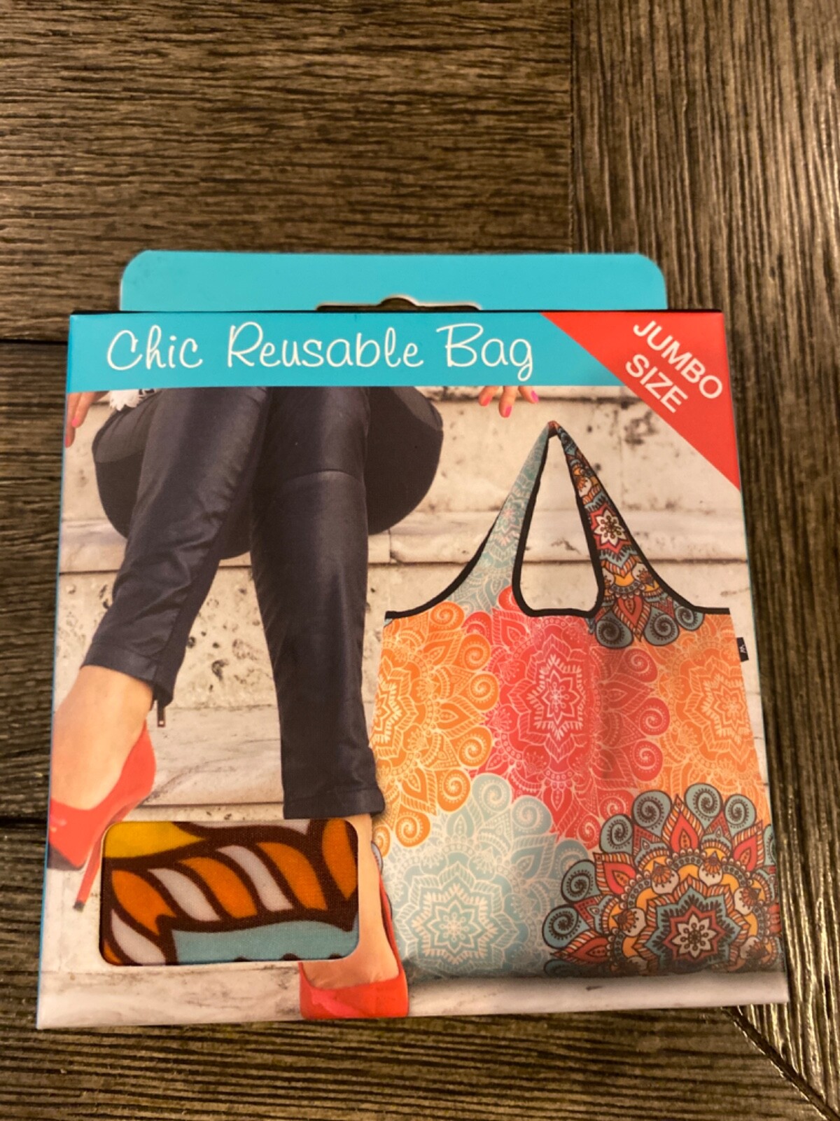 YaYbag Fashionable Reusable Grocery Bags 55 Pounds Jumbo Size New