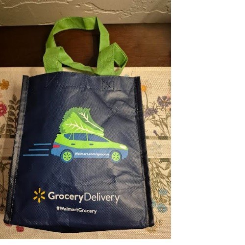 Wal Mart Pickup Grocery Delivery Curbside Shopping Bag Tote 10” x 8.5”, RARE