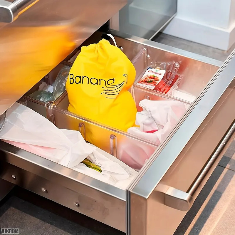 A Practical Bag for Storing Yellow Bananas to Keep Them Fresh, Convenient to Use