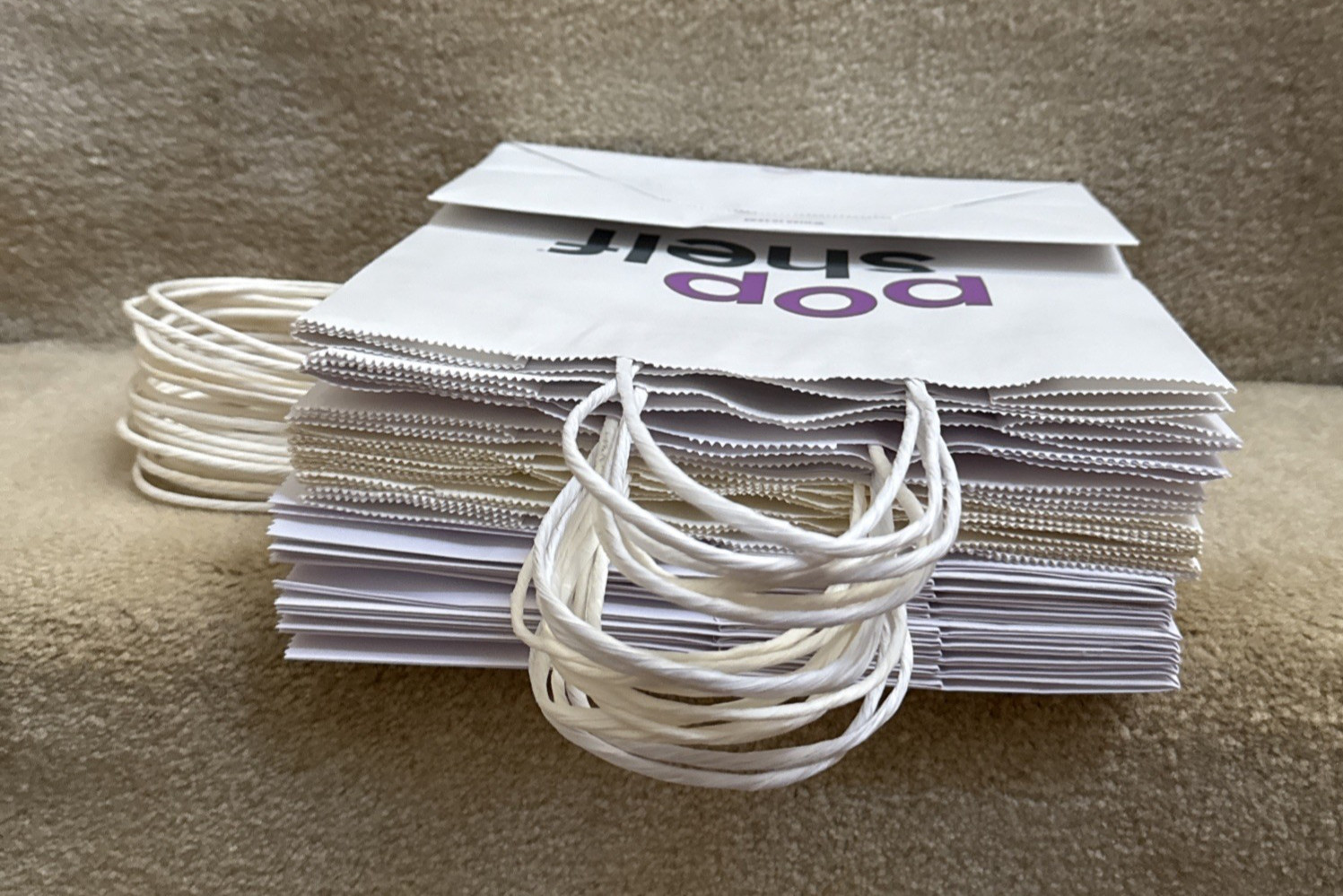 White Medium Paper Party Shopping Gift Bags with Handles 10x8x5 – Popshelf