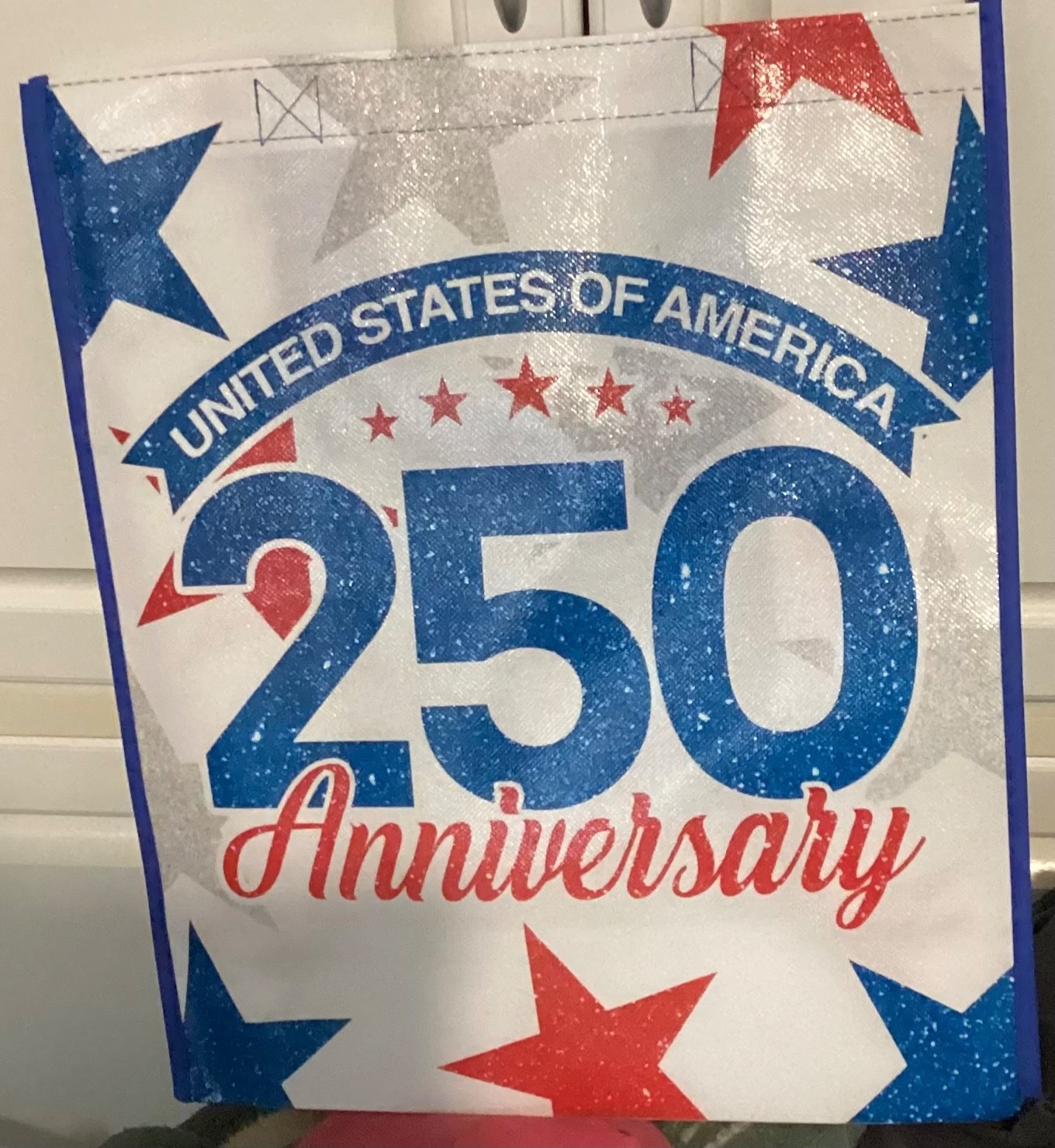 Publix United States of America Reusable Shopping Bag 250 Anniversary Stars NWT