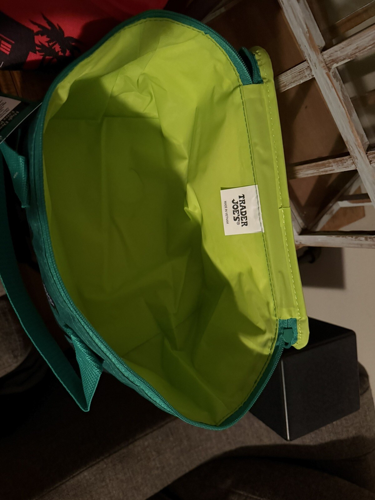 Trader Joe’s Mini Insulated Tote bag – New set of 2 GREEN AND RED -Ready To Ship