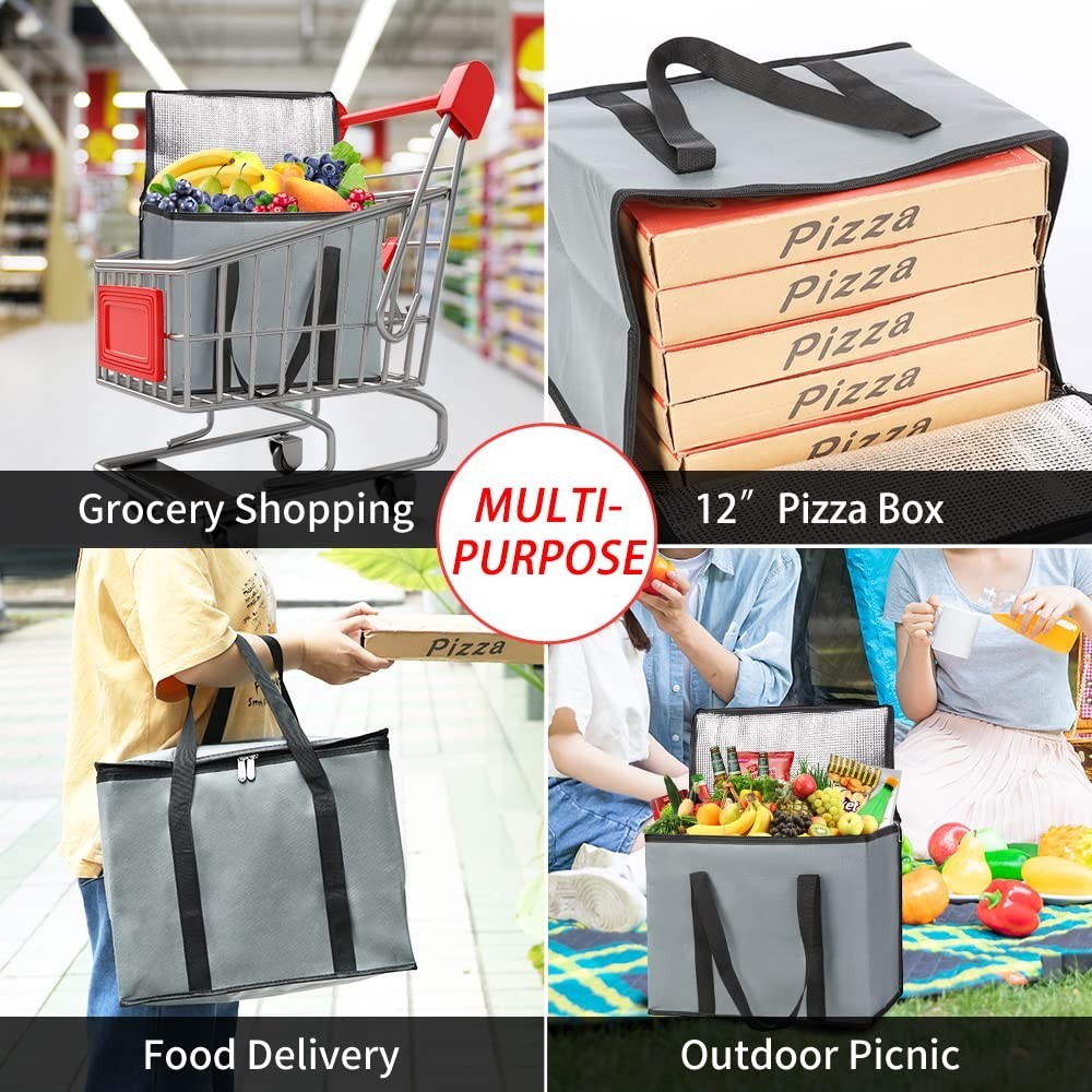 X-Large Insulated Grocery Bag – 30L Capacity Perfect for Food Delivery