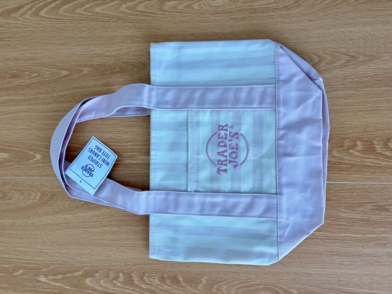 LIMITED EDITION Trader Joe’s Striped Canvas Mini Tote Set of 4 Collection