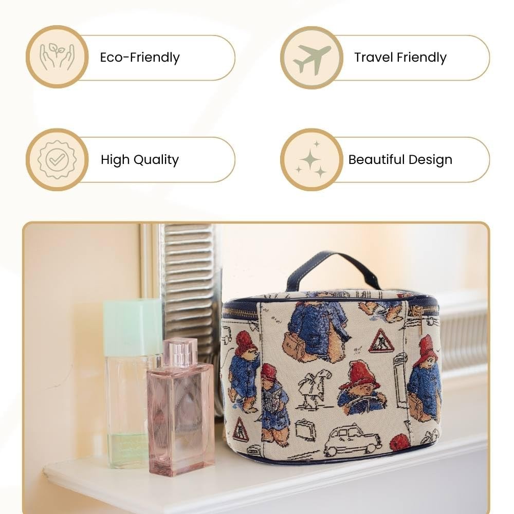 Signare Tapestry Toiletry Bag Makeup Cosmetic One Size, Paddington Bear