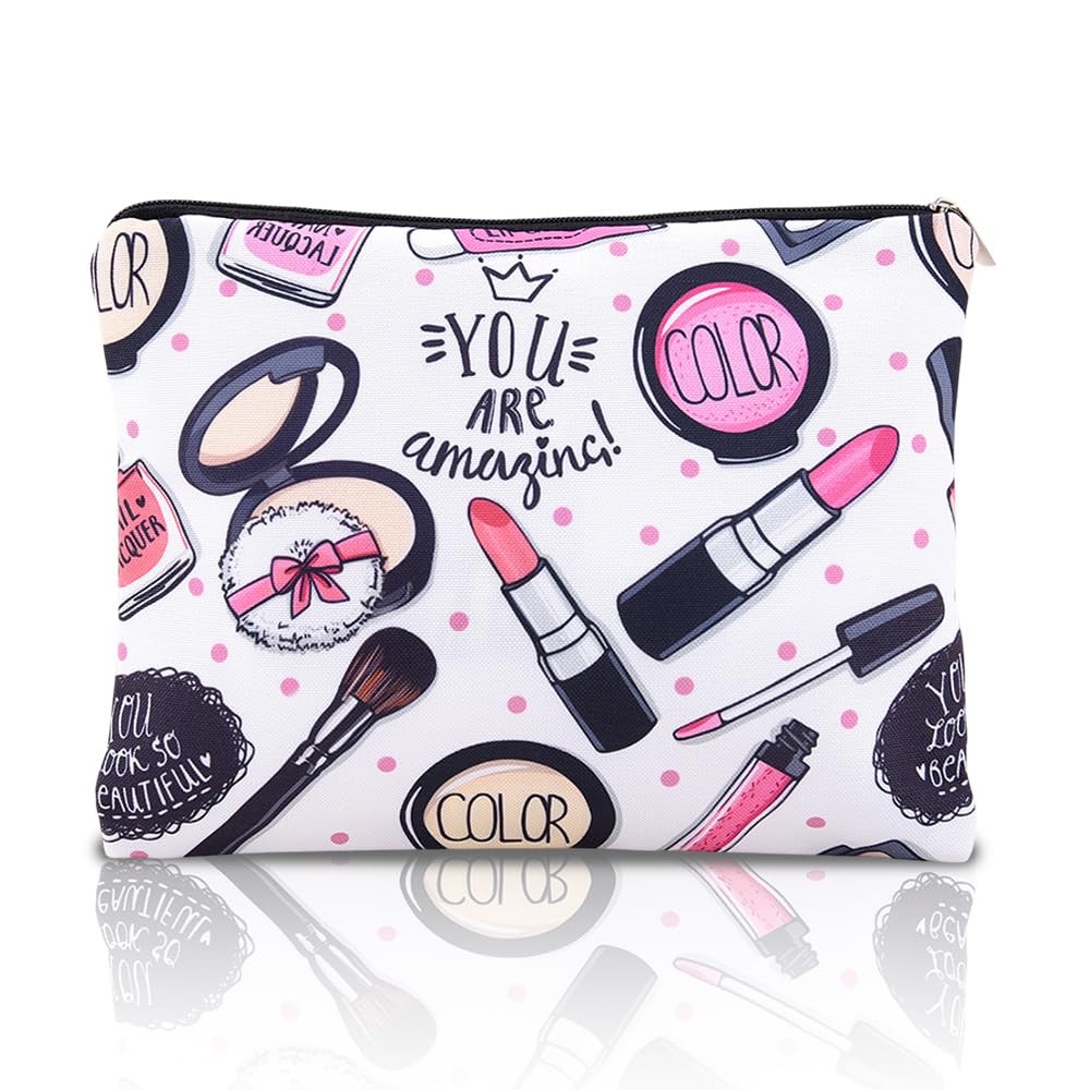 You are Amazing Makeup Bag for Women Girls Beauty Products Small, amzing