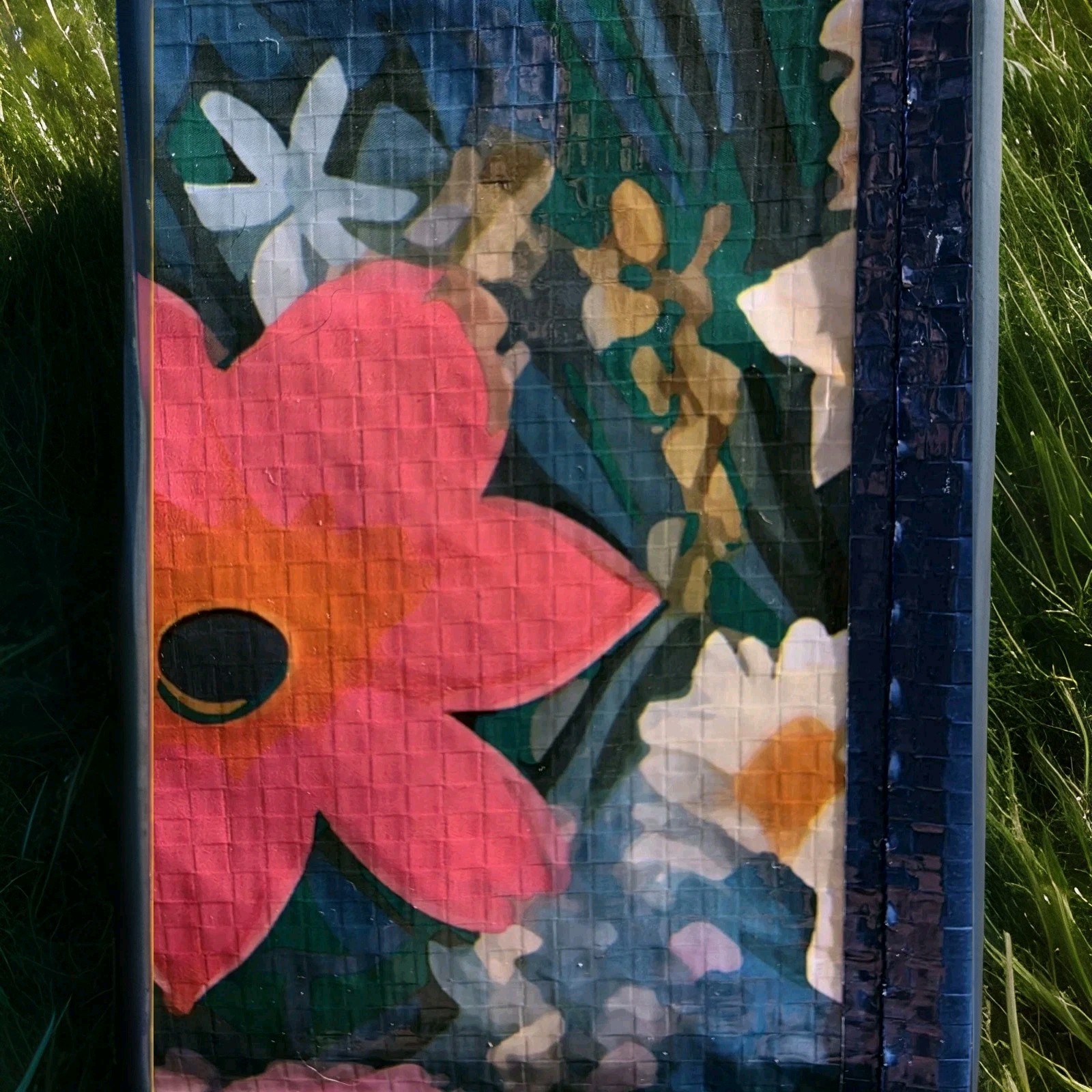 Staples Reusable Shopping Bag Foldable Floral & Nature Pattern Multicolor Medium