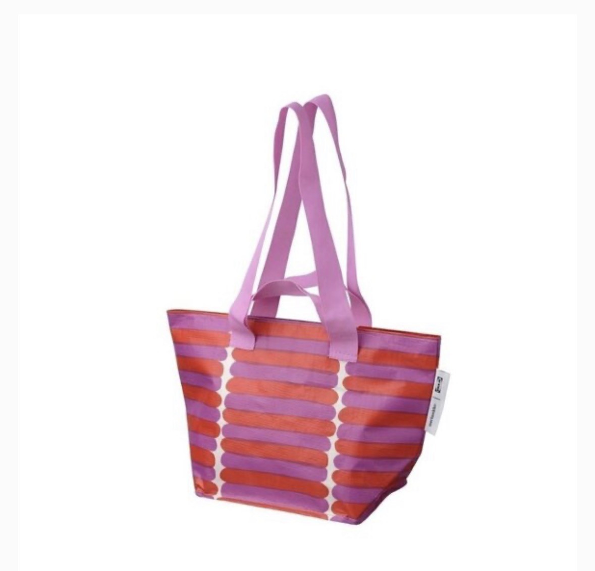 IKEA BASTUA Marimekko Shopping Bag Small, Pink, Purble Red – Ships from US