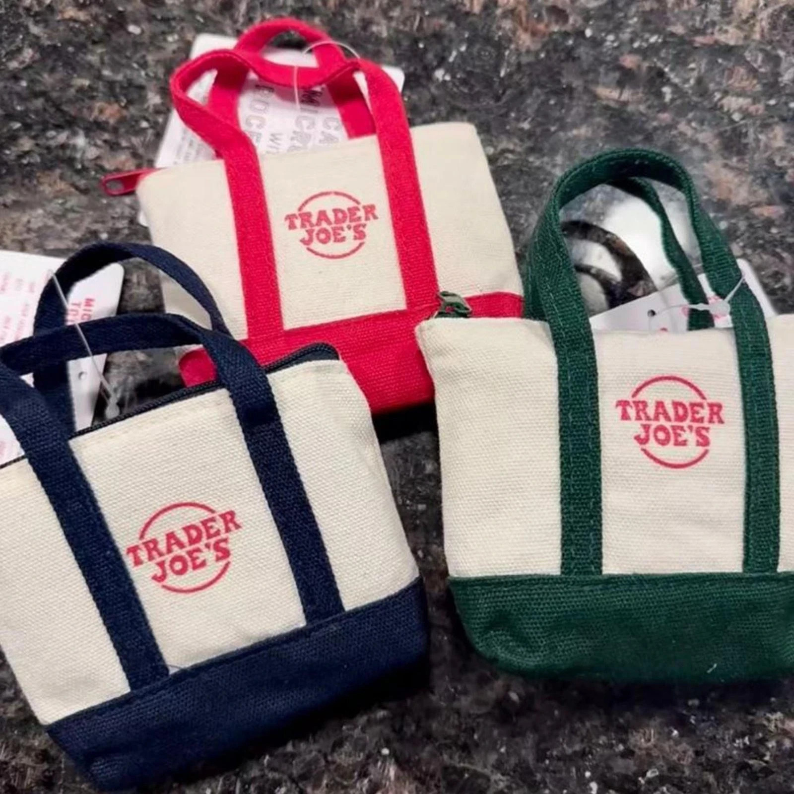 1-3 Pack Trader Joe’s Canvas Micro Tote Reusable Grocery Beach Bag, 2025 LIMITED