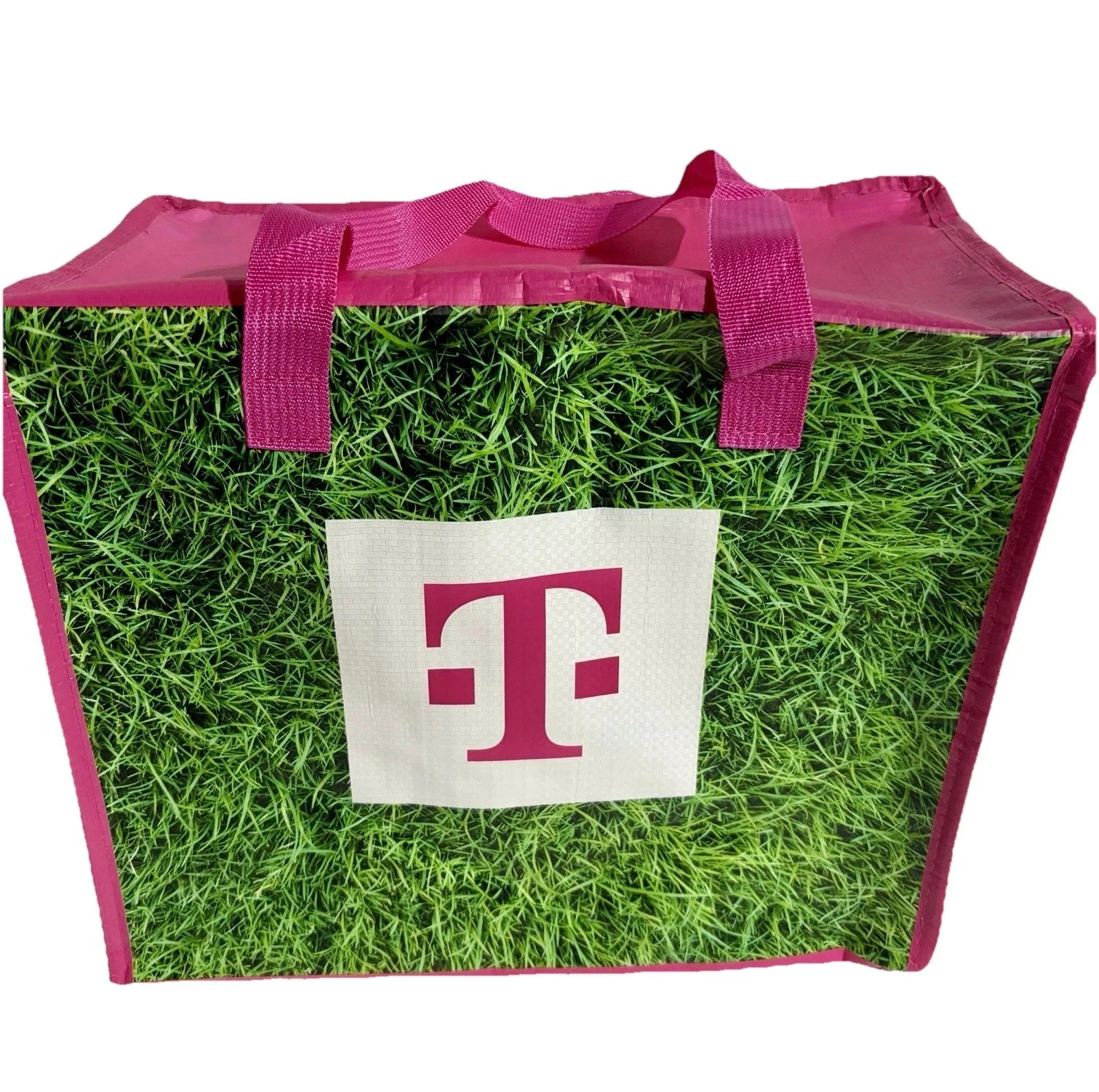 Reusable Insulated Cooler Shopping Bag Tote Zipper T-Mobile Pink Green FREE D SH