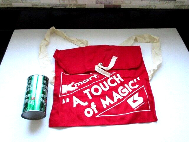 Vtg Kmart cloth TOTE BAG / BACKPACK Chicago Specialty “A Touch of Magic” promo