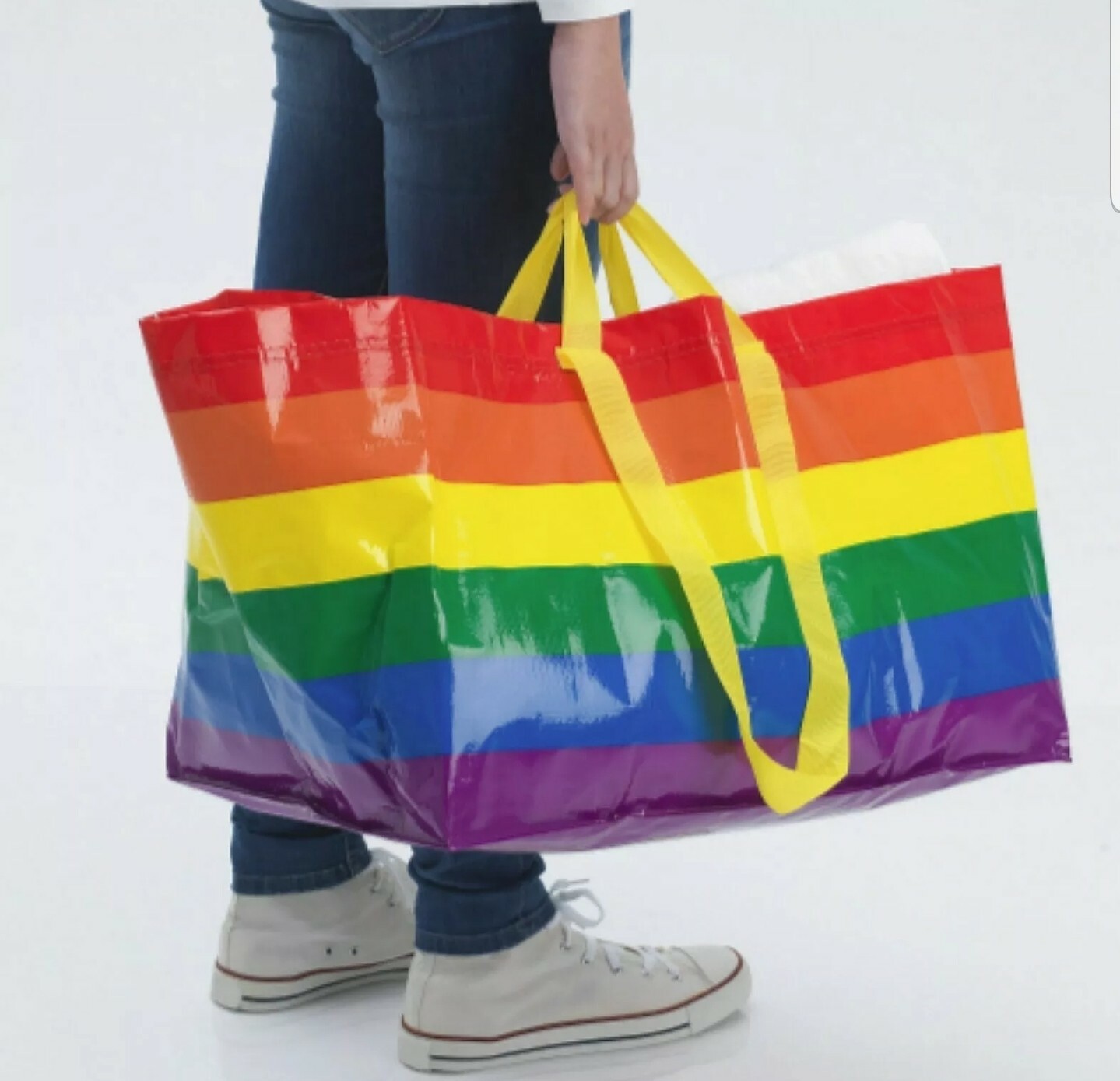 IKEA Storstomma Small or Large Pride Bag Rainbow Reusable Shopping Tote LGBT