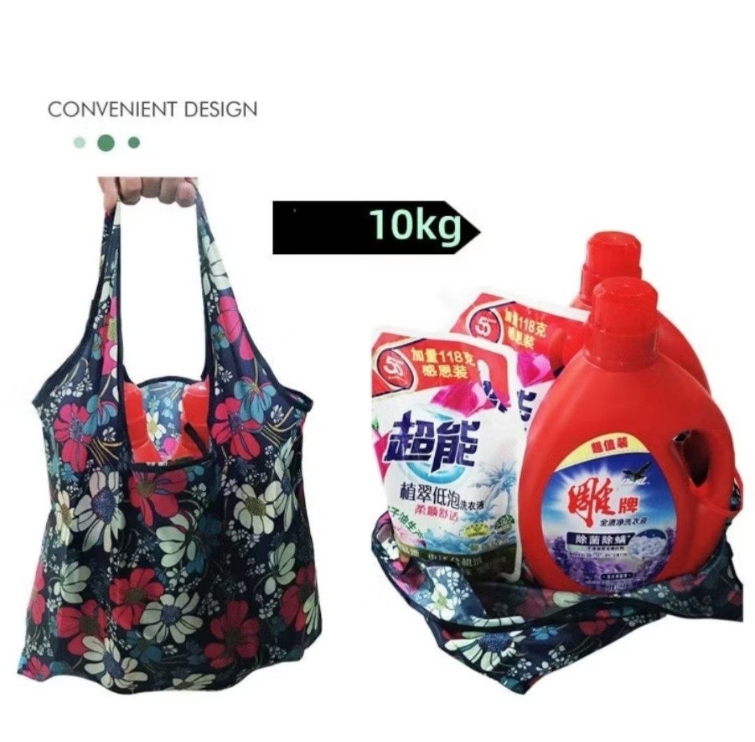 Shopping Bag Eco Bag Grocery Bag Reusable Recycle Fit in Pocket 10kg Hand Carry