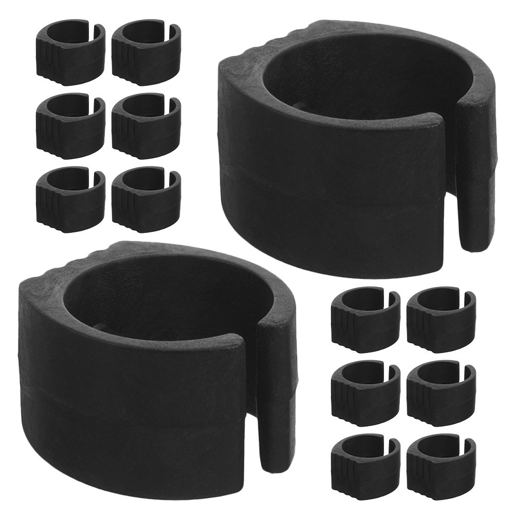 20Pcs Reusable Folding Cart Mats Non Slip Utility Shopping Cart Parts Black