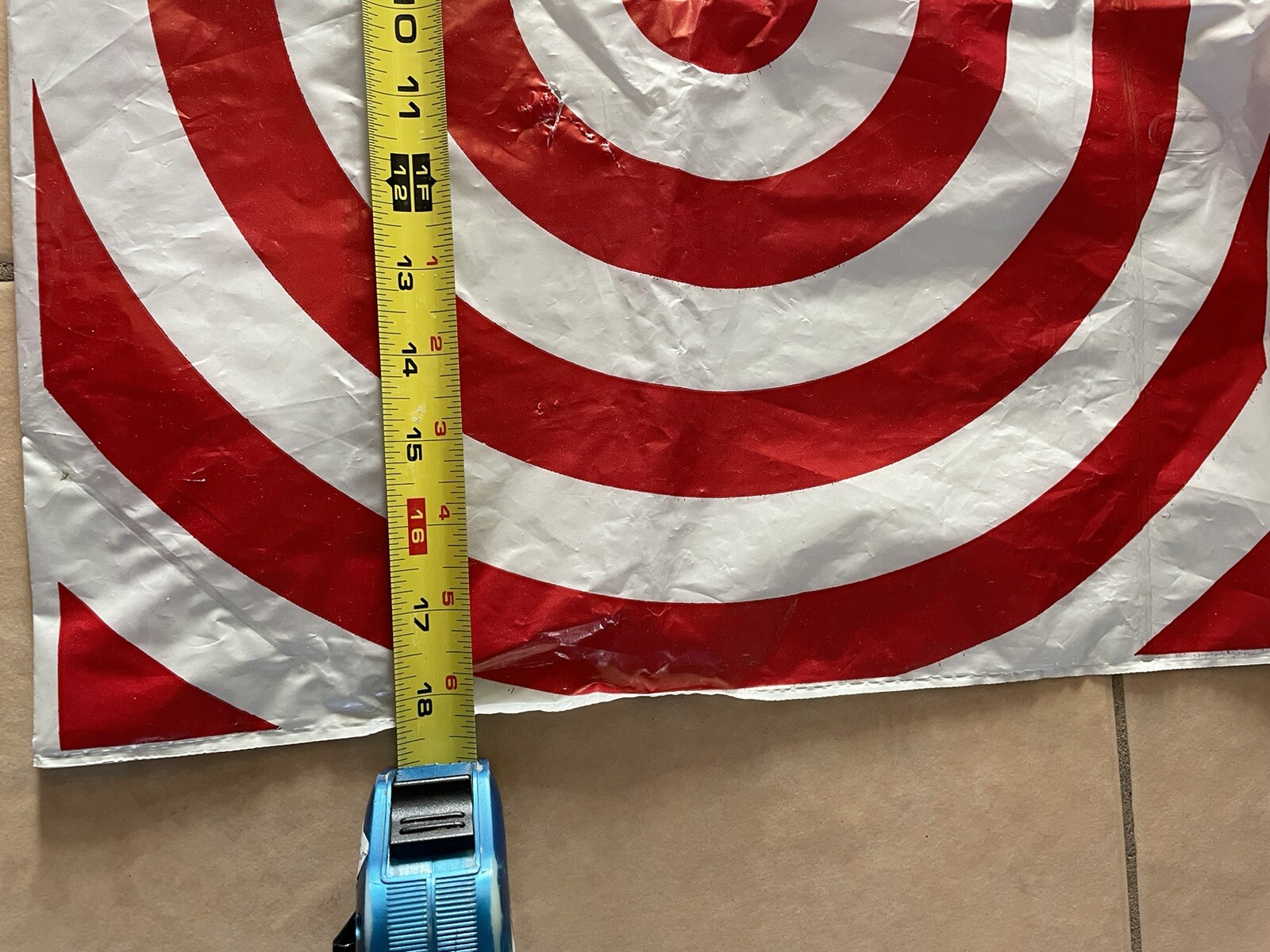 Target Plastic Grocery Bag Clean Folded Art Crafts 2016 Reusable