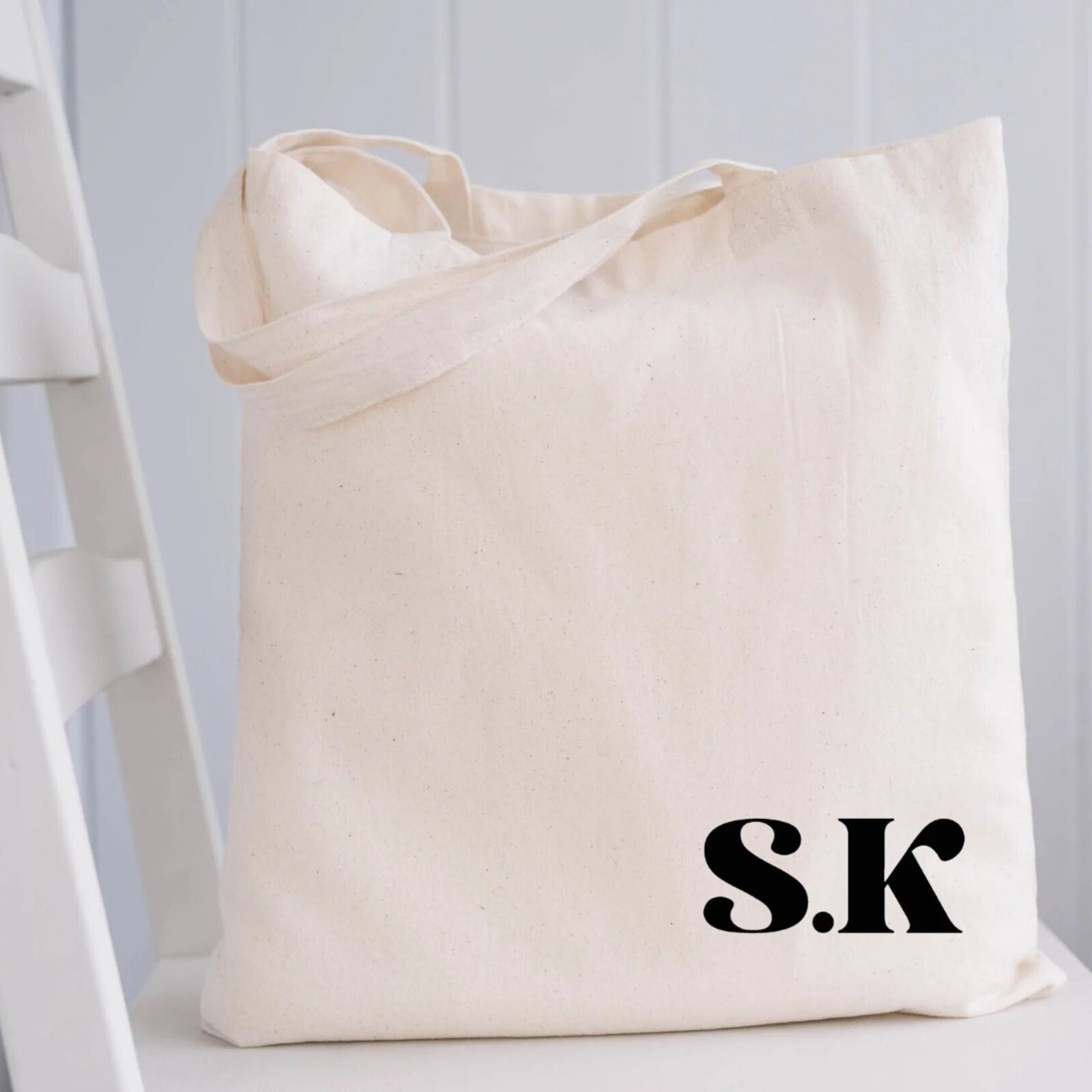 Handmade Customizable Cotton Tote: Spacious, Durable, Eco-Friendly