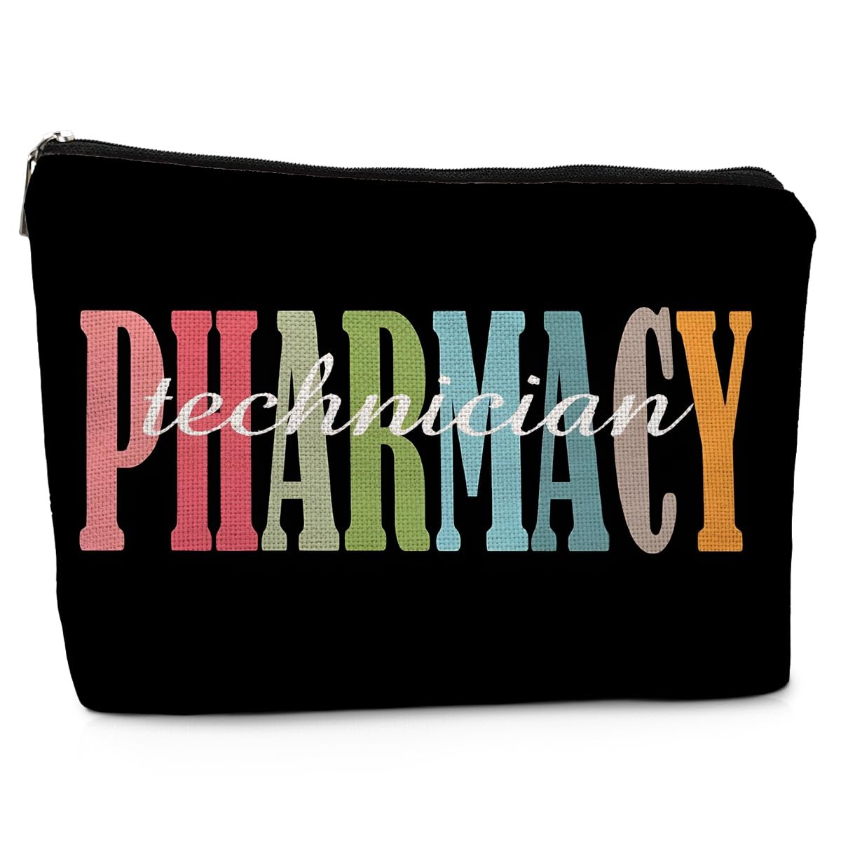 Absnfatu Pharmacy Technician Gifts Small Makeup Bag, Multicolor