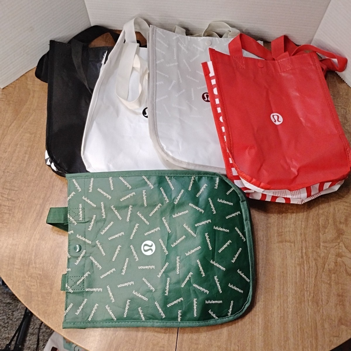 Lot Of 5 Lululemon Small Tote Bags Various Colors 9x12x4