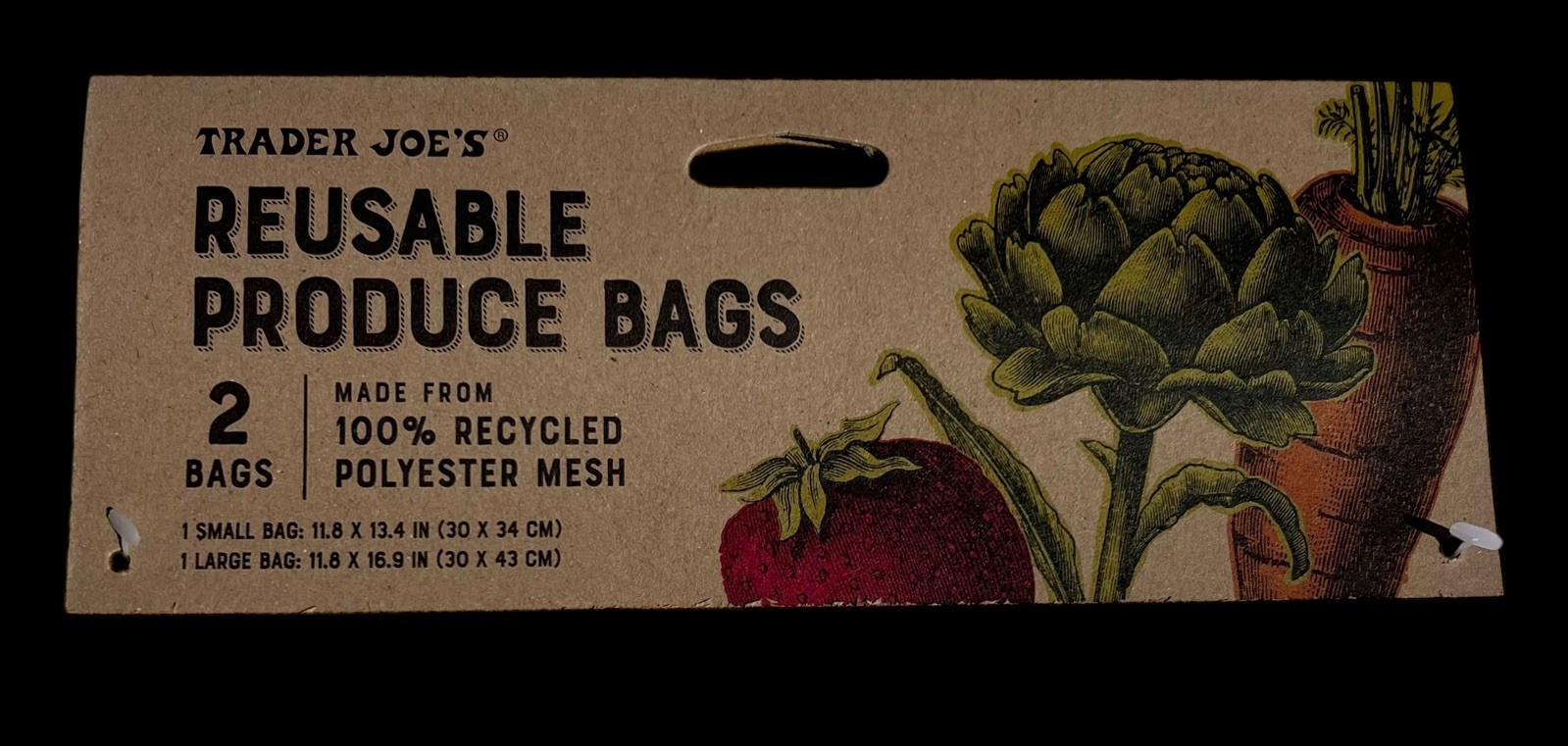 Trader Joe’s Environment-Friendly Reusable Mesh Produce Bags – 2 Sizes NWT