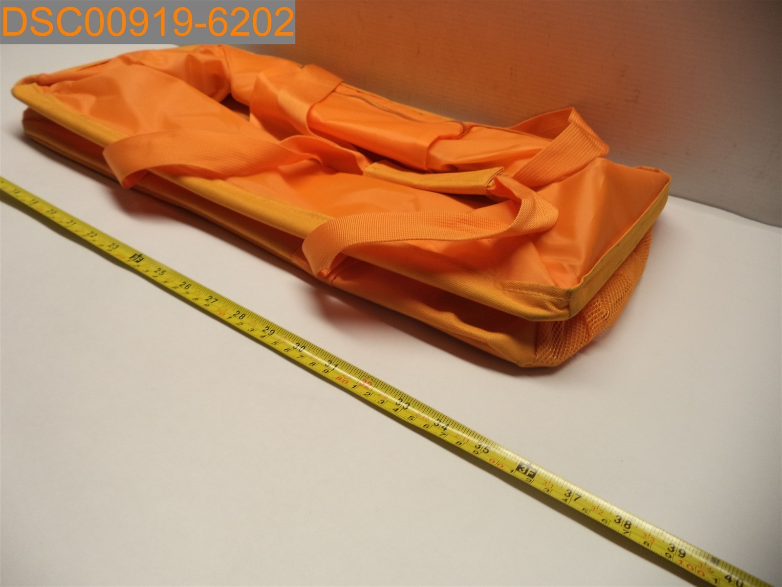 SPOTTED STAINS: Baleine 22″ Length x 10 1/2″ Width x 11″ Deep Tote Bag Orange