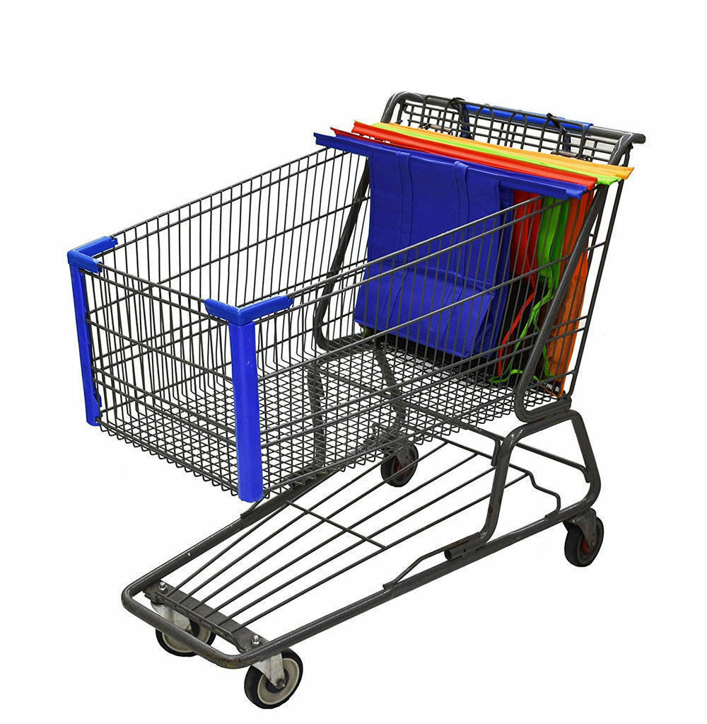 Reusable Trolley Shopping Cart Bags Grocery Organizer for Trolley Shopping Carts