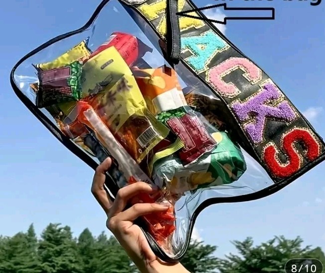 Beach,travel, SNACKS BAG! new, Medium, Zip Closure. 8″x12″ New Blacktop