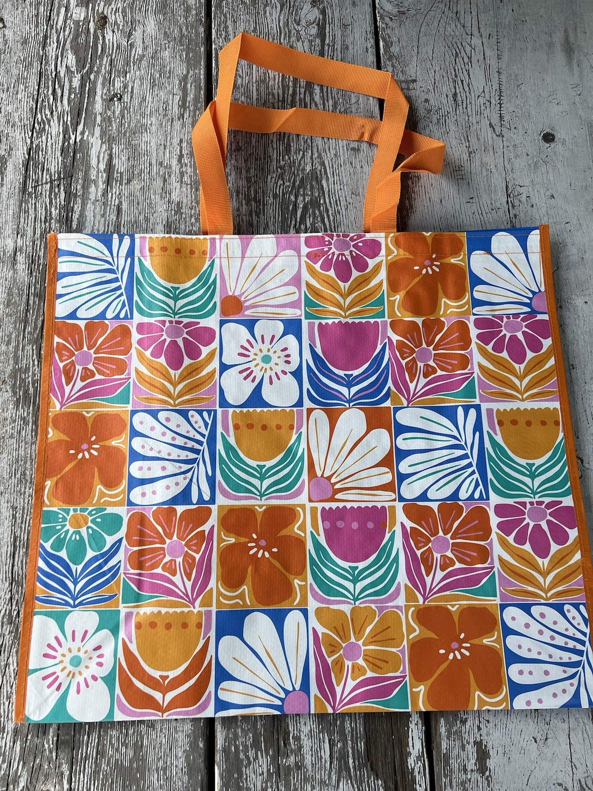 REUSABLE SHOPPING TRAVEL TOTE BAG FLORAL🦋 ECO FRIENDLY 🌸NEW