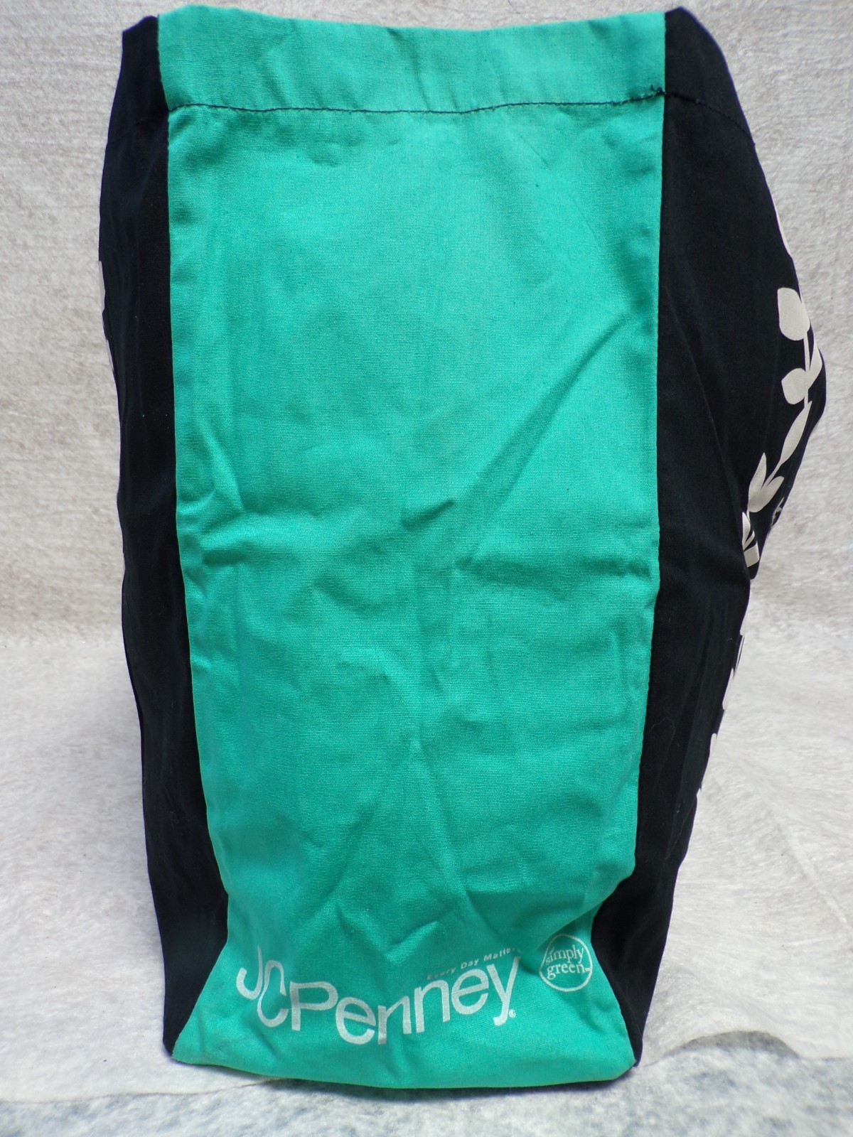 NICOLE MILLER J.C. PENNEY LARGE TOTE REUSABLE BIG SHOPPING BAG WITH HANDLES