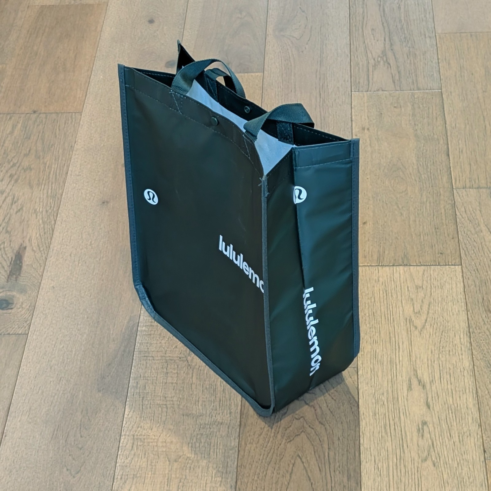 Lululemon Large Small Lot of 2 Reusable Shopping Tote Bags 💚 Forest Green 💚