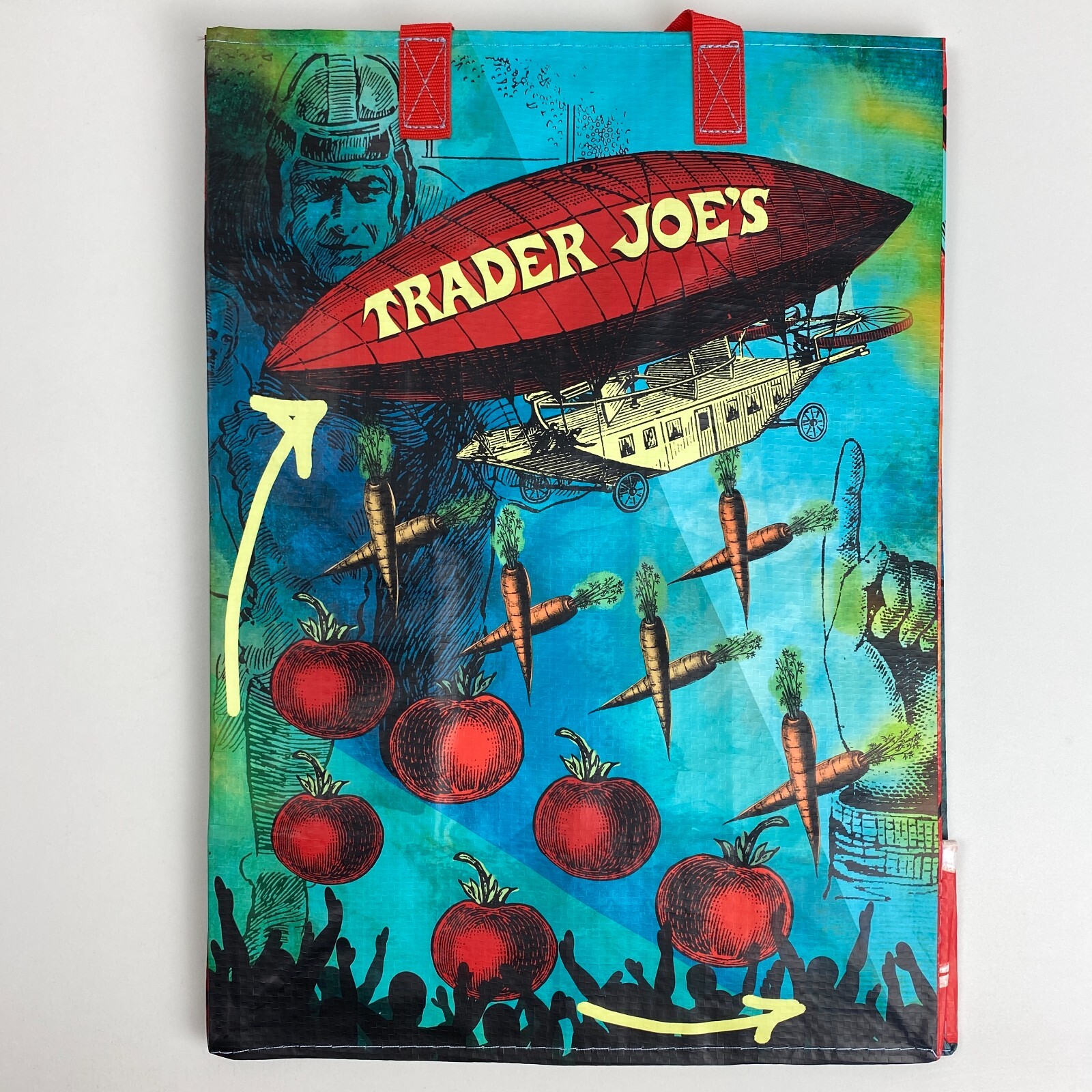 Trader Joes Re-useable Shopping Tote Gift Bag Ohio Buckeye State NEW