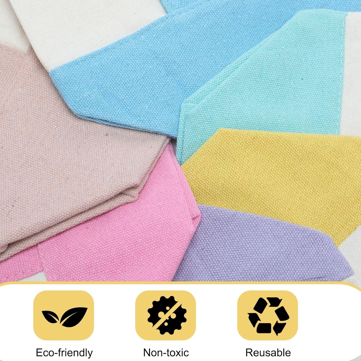 6 Pcs Mini Canvas Tote Bags 13″ x 11″ x 6″ Small Tote Shopping Bag Bulk with …