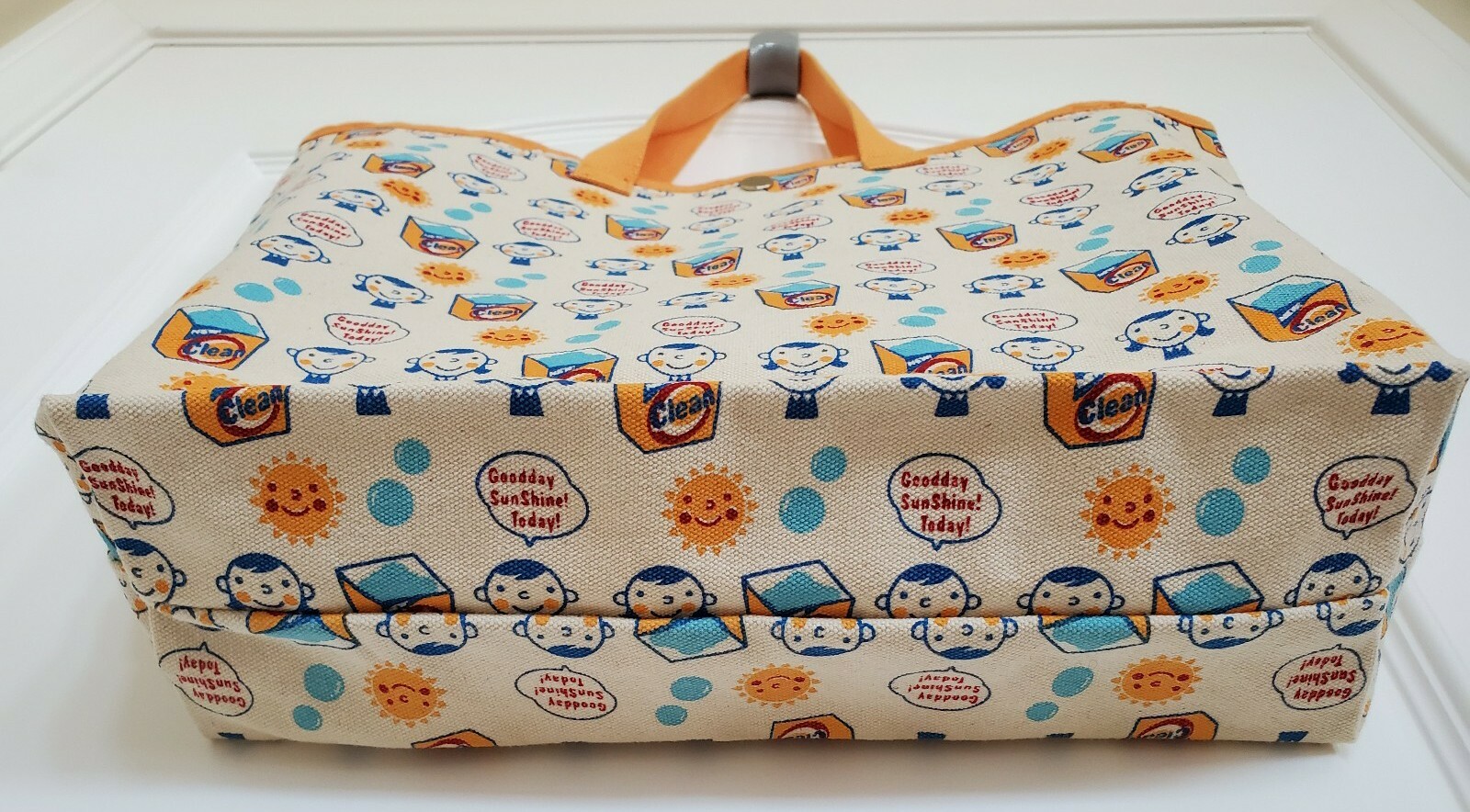 Gladee Orange Sunny Day Boys Girls Shopping Tote Canvas Reusable Bag