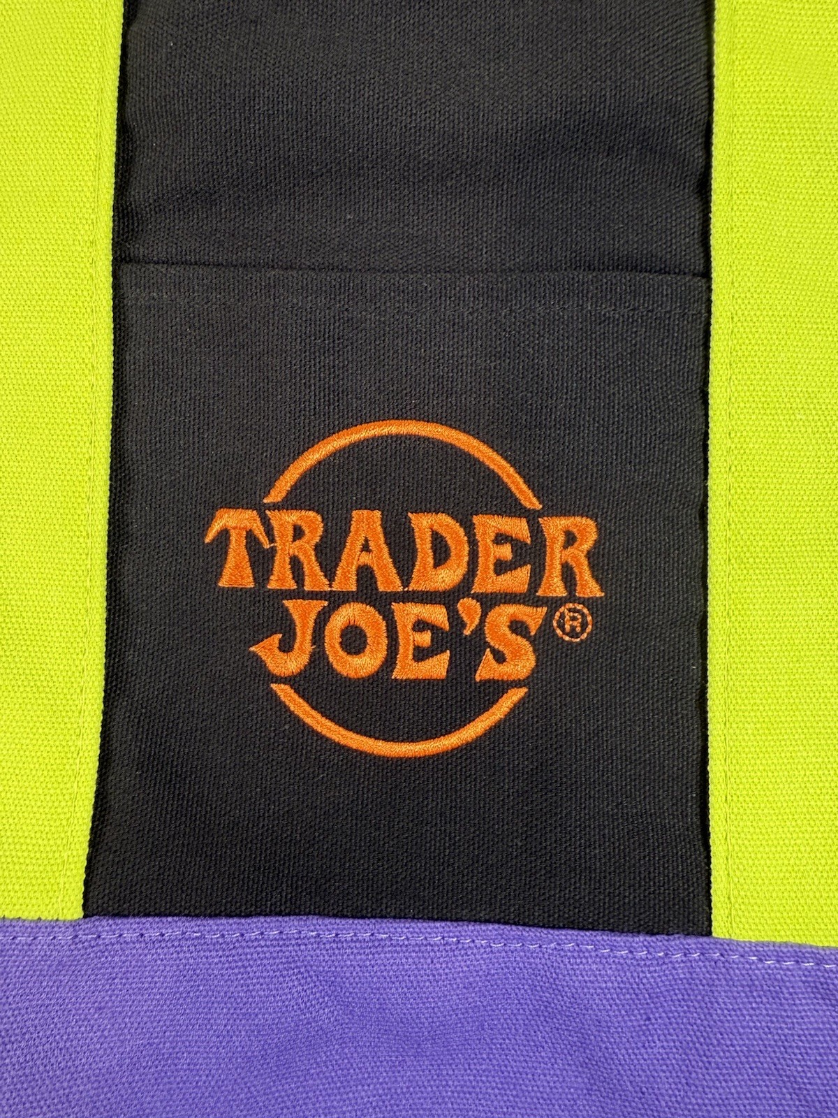 Trader Joes Halloween Mini Tote Green Black Orange Purple NWOT