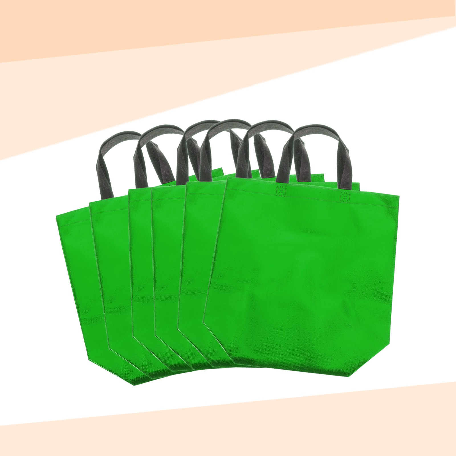 24Pcs Reusable Gift Bags with Handles 10.6 x 13 Inch Dark Green