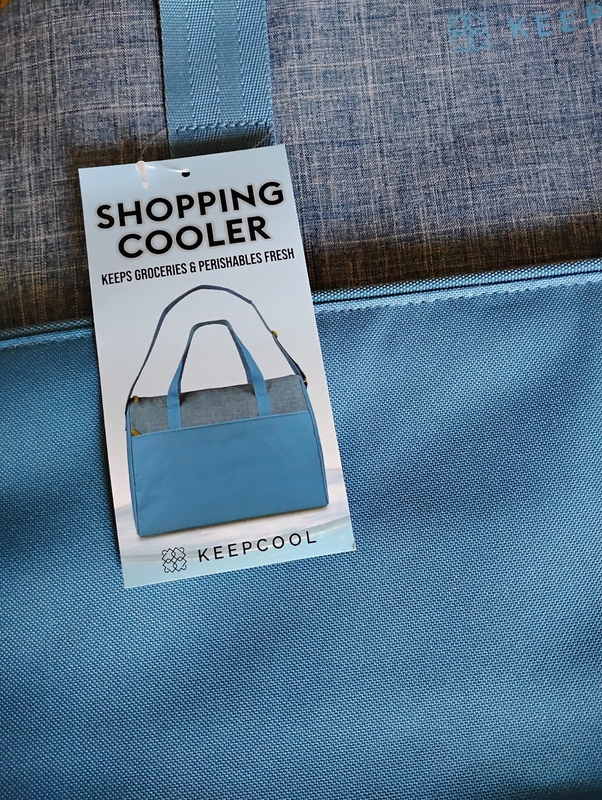 Keep Cool Bag Extra Large Insulated Shopping Cooler Bag Blue NEW