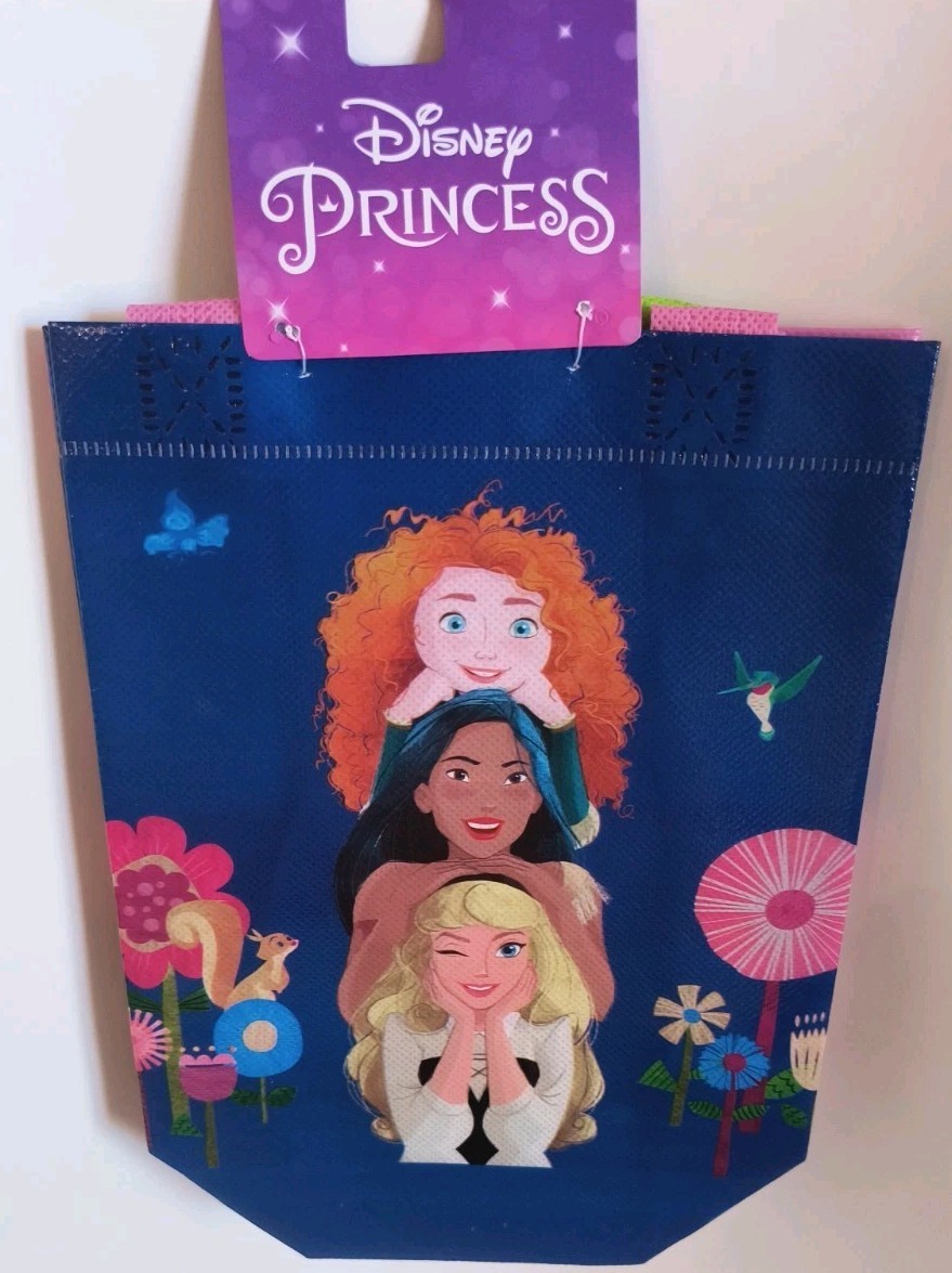 Disney Princess Mini Reusable Gift Bags 2 Pack with Handles New! Free Shipping!