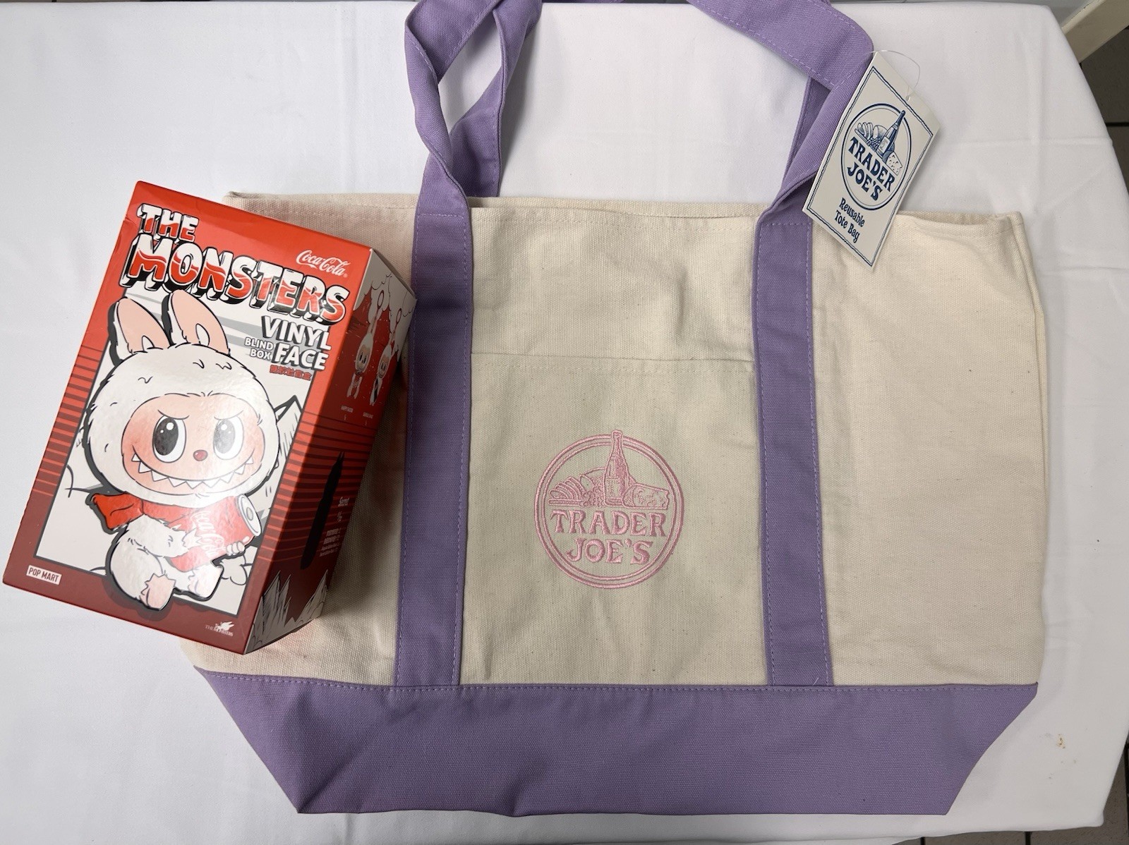Trader Joe’s Tote Bag Lavender 2026 Spring Limited Edition Free Shipping