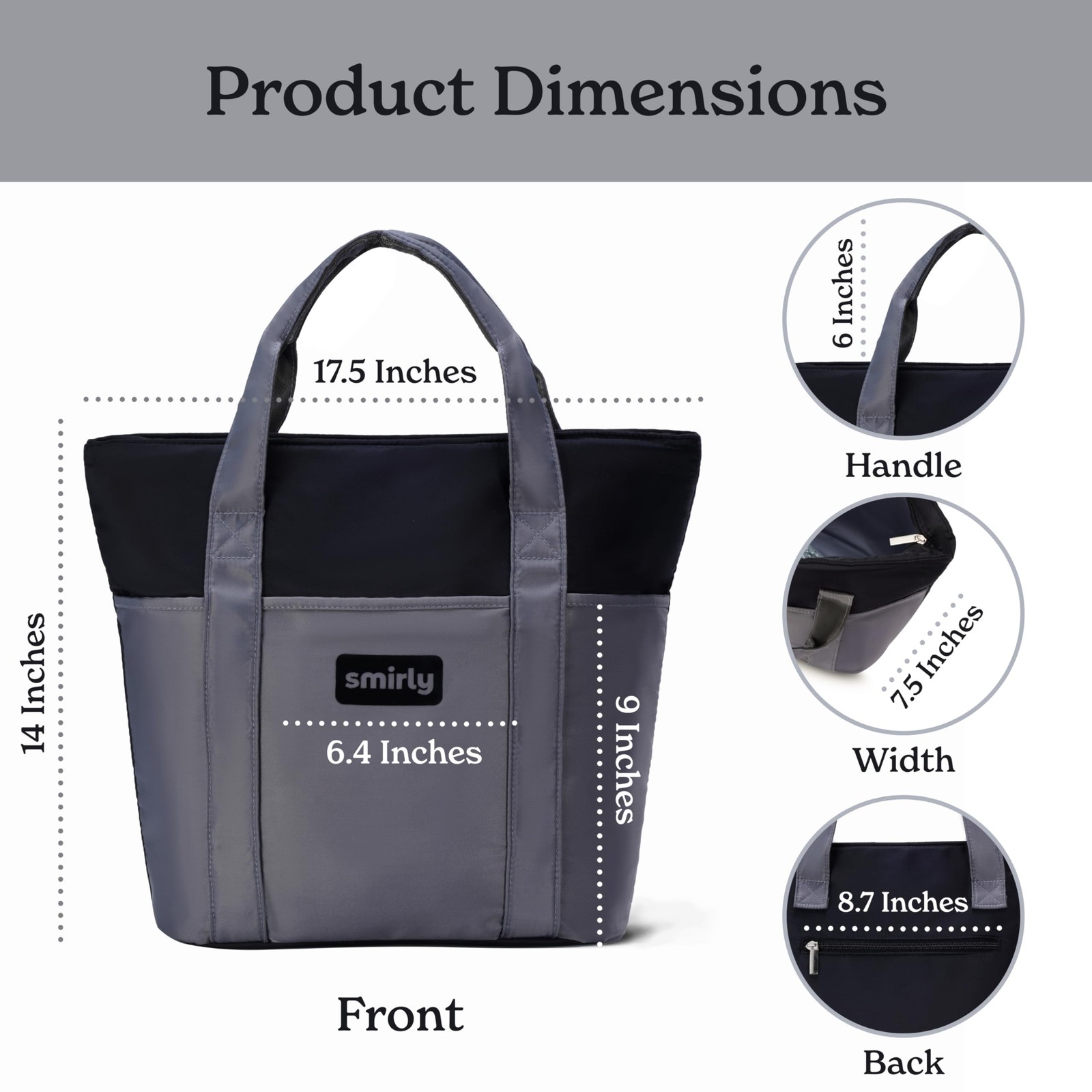 Large Insulated Cooler Bag, Thermal Insulated Grocery Bags, Collapsible Coole…